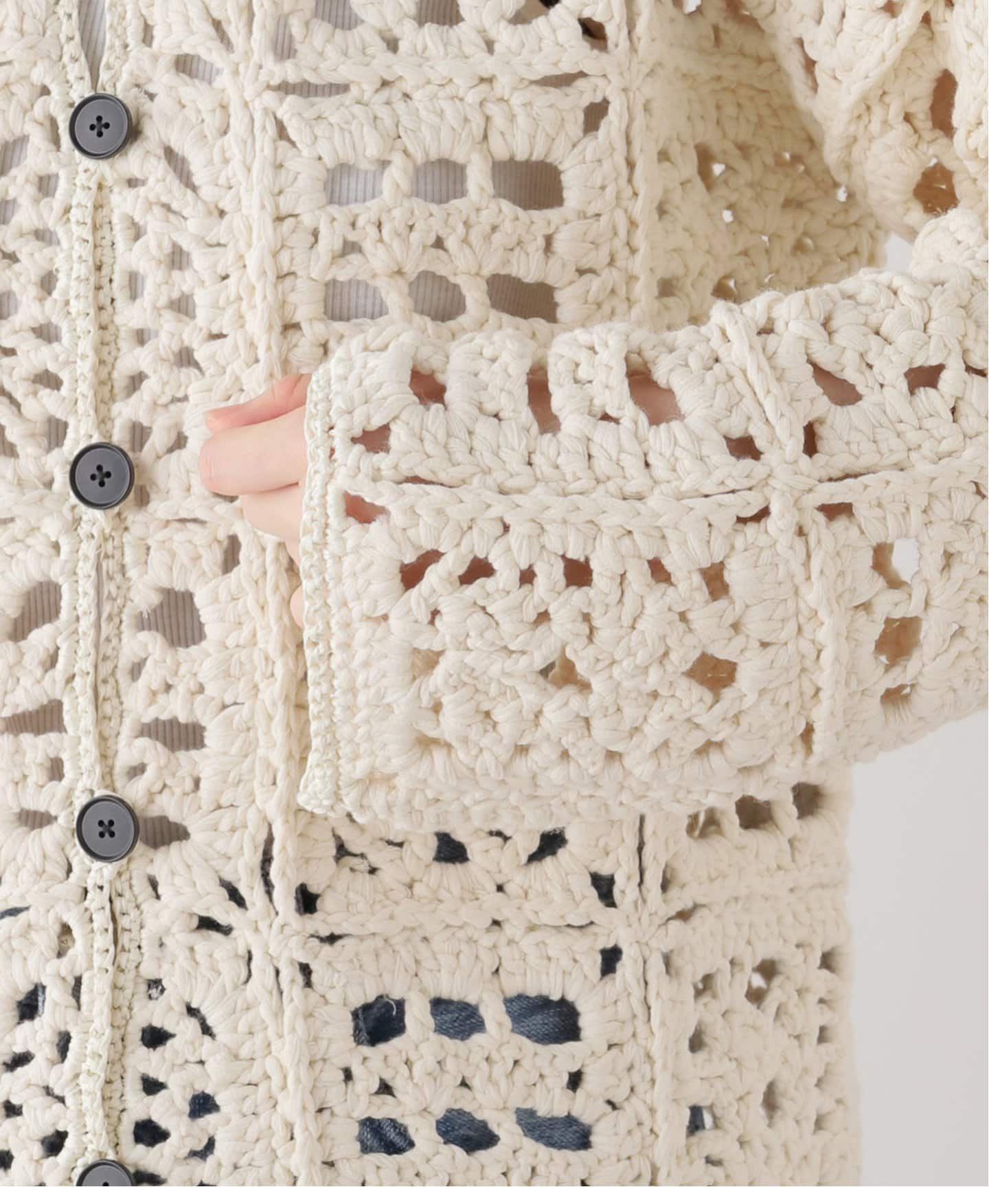 TODAYFUL / トゥデイフル】 Crochet Knit Shirts：ニット（ニット