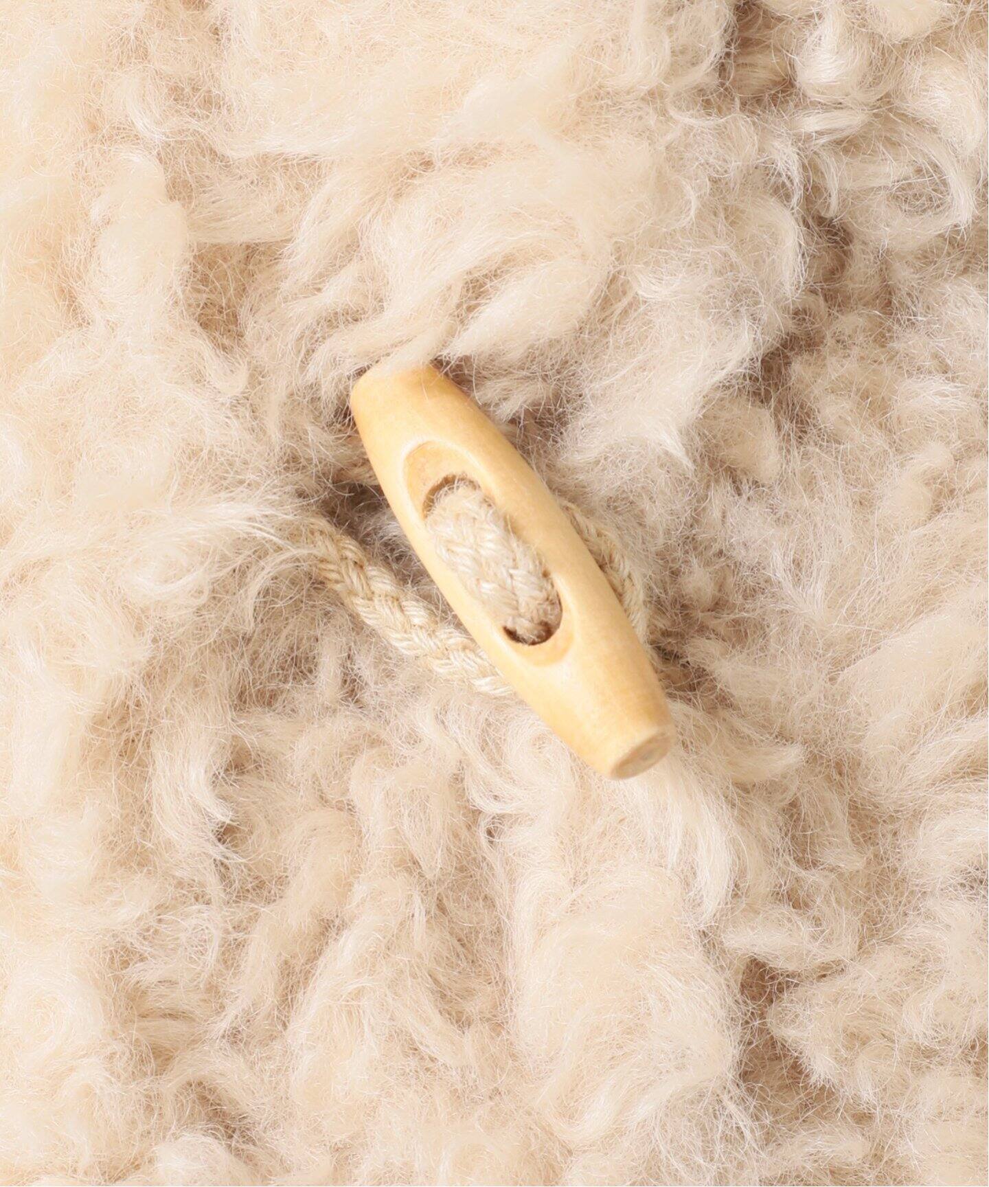 カールフェイクファーショートダッフル（ダッフルコート）｜U by