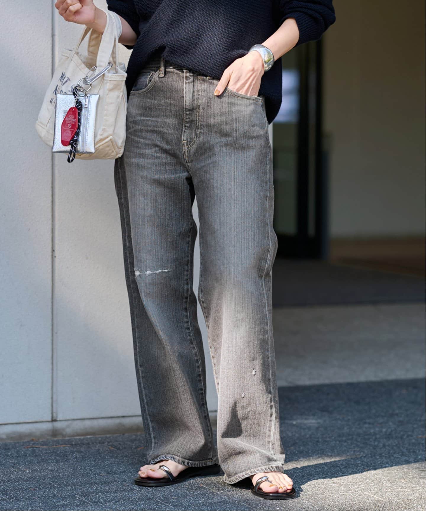 ≪追加・ベストセラー≫デニムストレートパンツ2（デニムパンツ