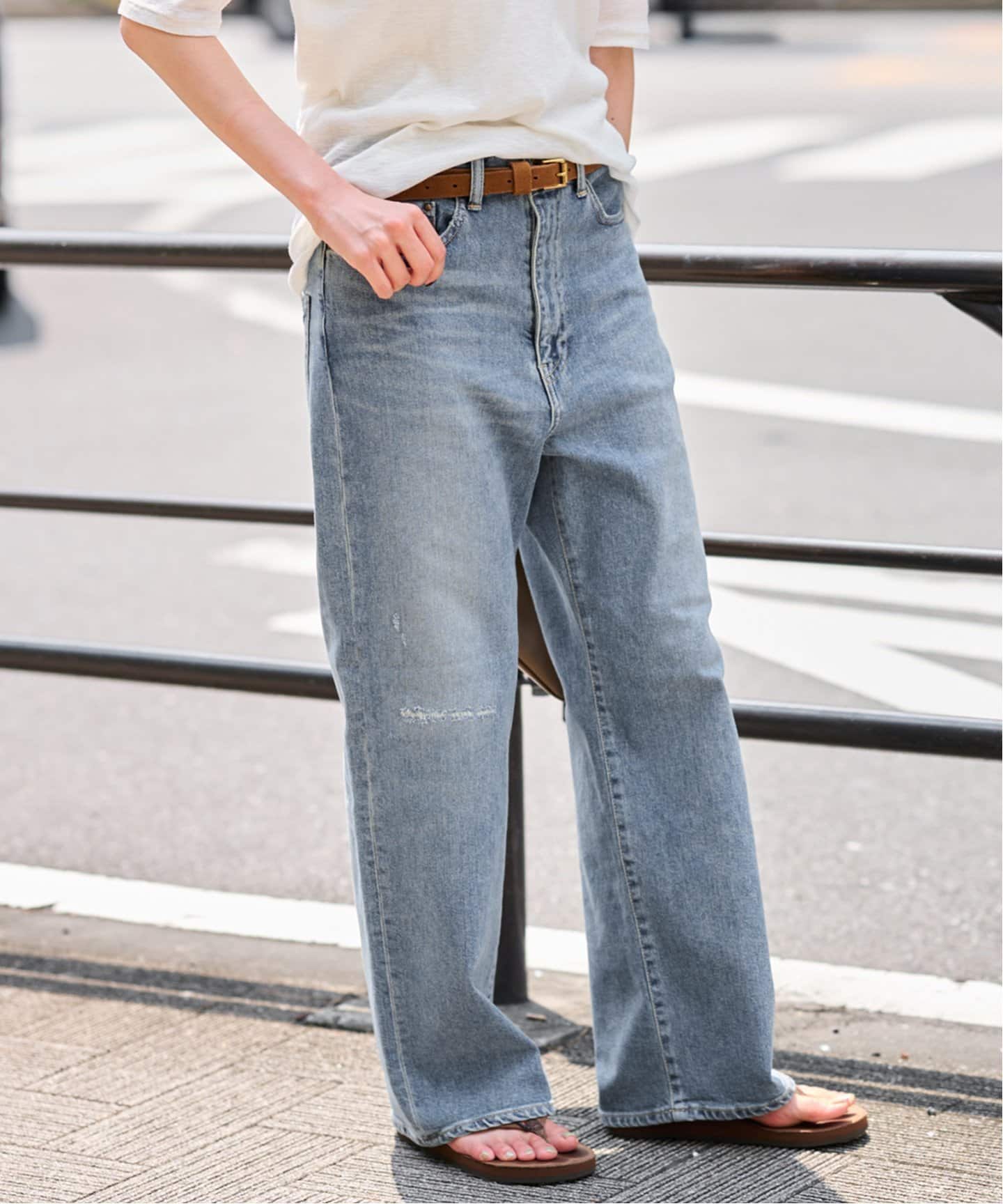 ≪追加・ベストセラー≫デニムストレートパンツ2（デニムパンツ