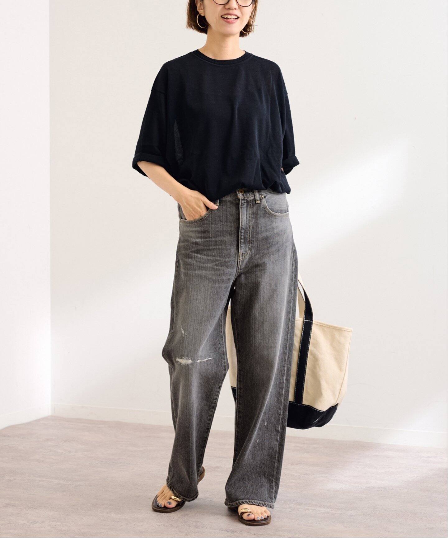 ≪追加・ベストセラー≫デニムストレートパンツ3（デニムパンツ