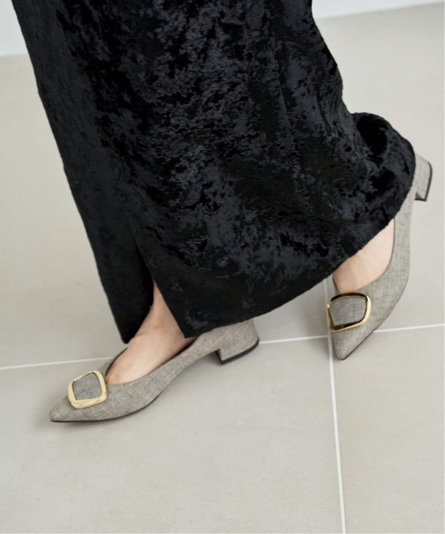 3cmポインテッドニュアンスバックルパンプス（パンプス）｜LE TALON