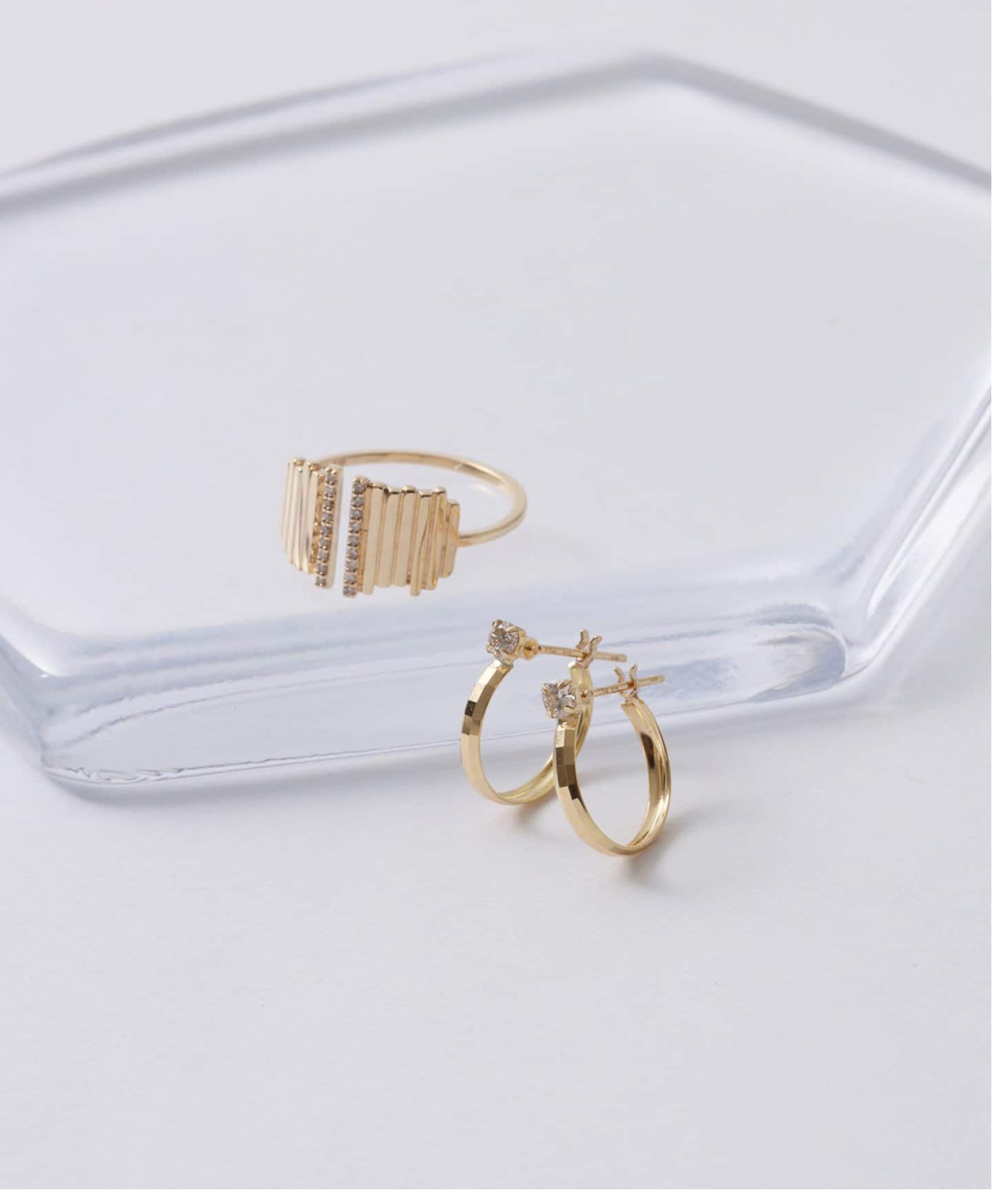 2ラインダイヤスリットリング K10（リング）｜Lilas（リラ）の通販