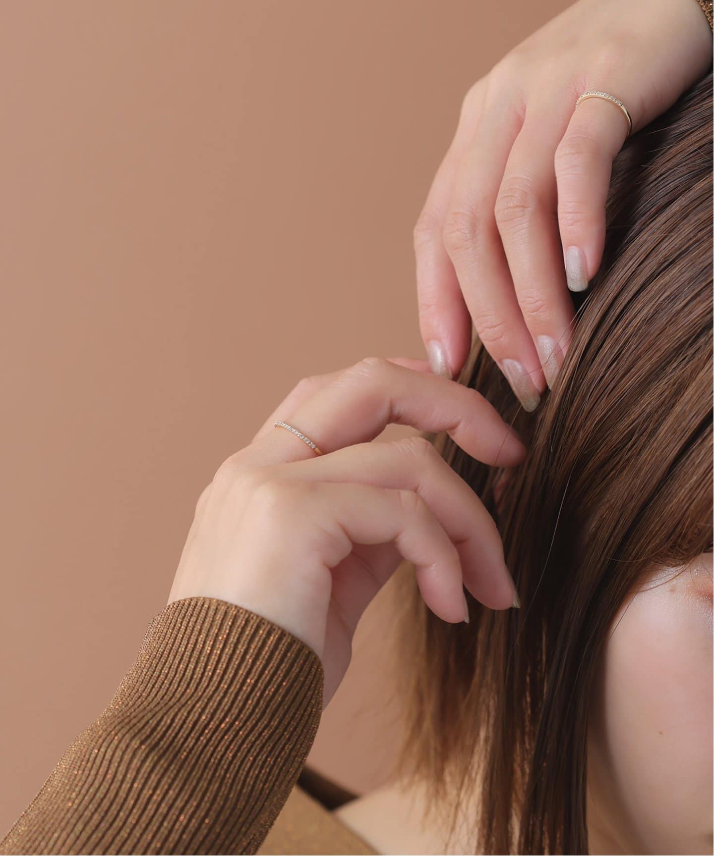 ダイヤハーフエタニティーリング K10（リング）｜Lilas（リラ）の通販