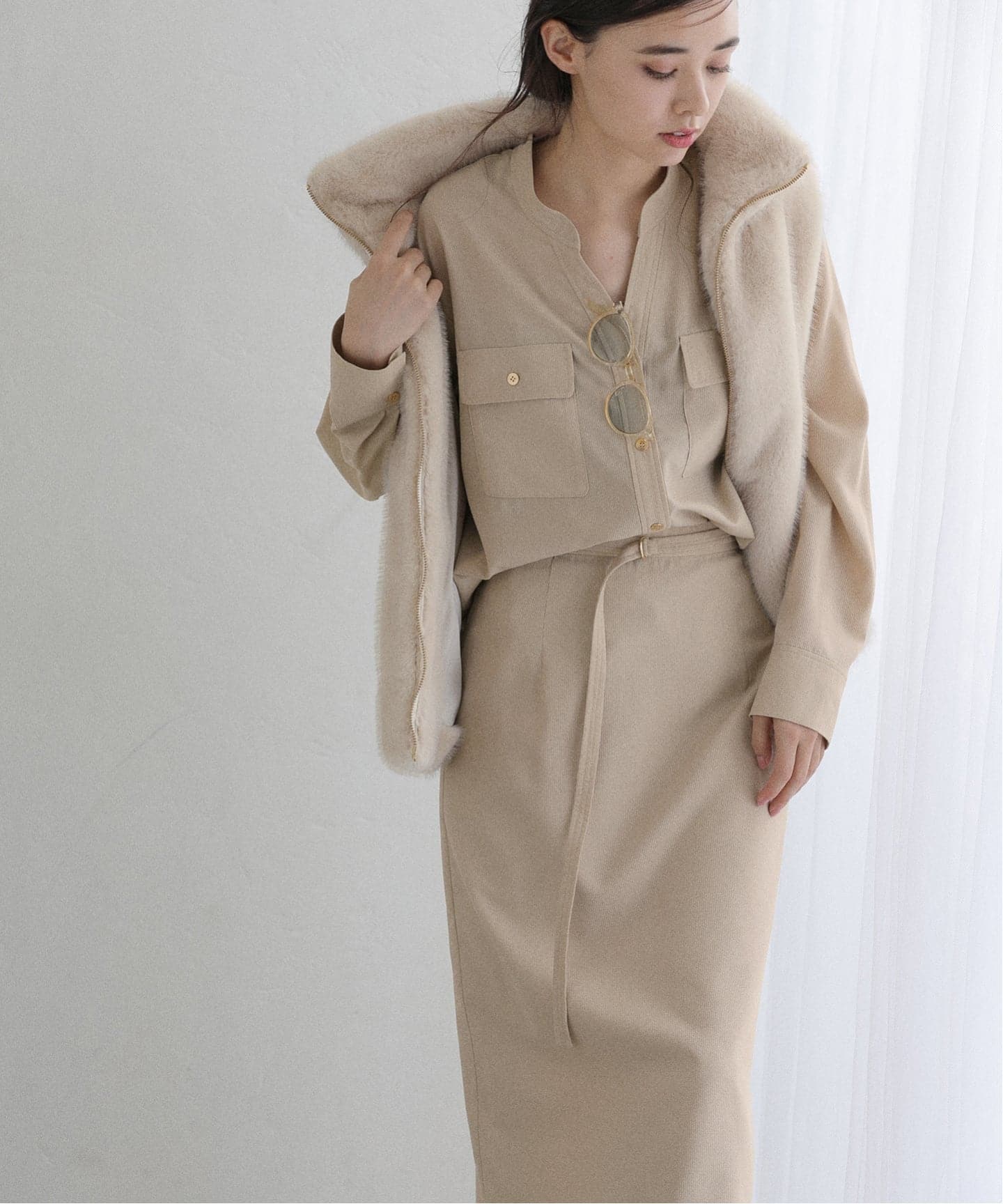 洗える】ワークディテールセットアップ（ワンピース）｜La Totalite