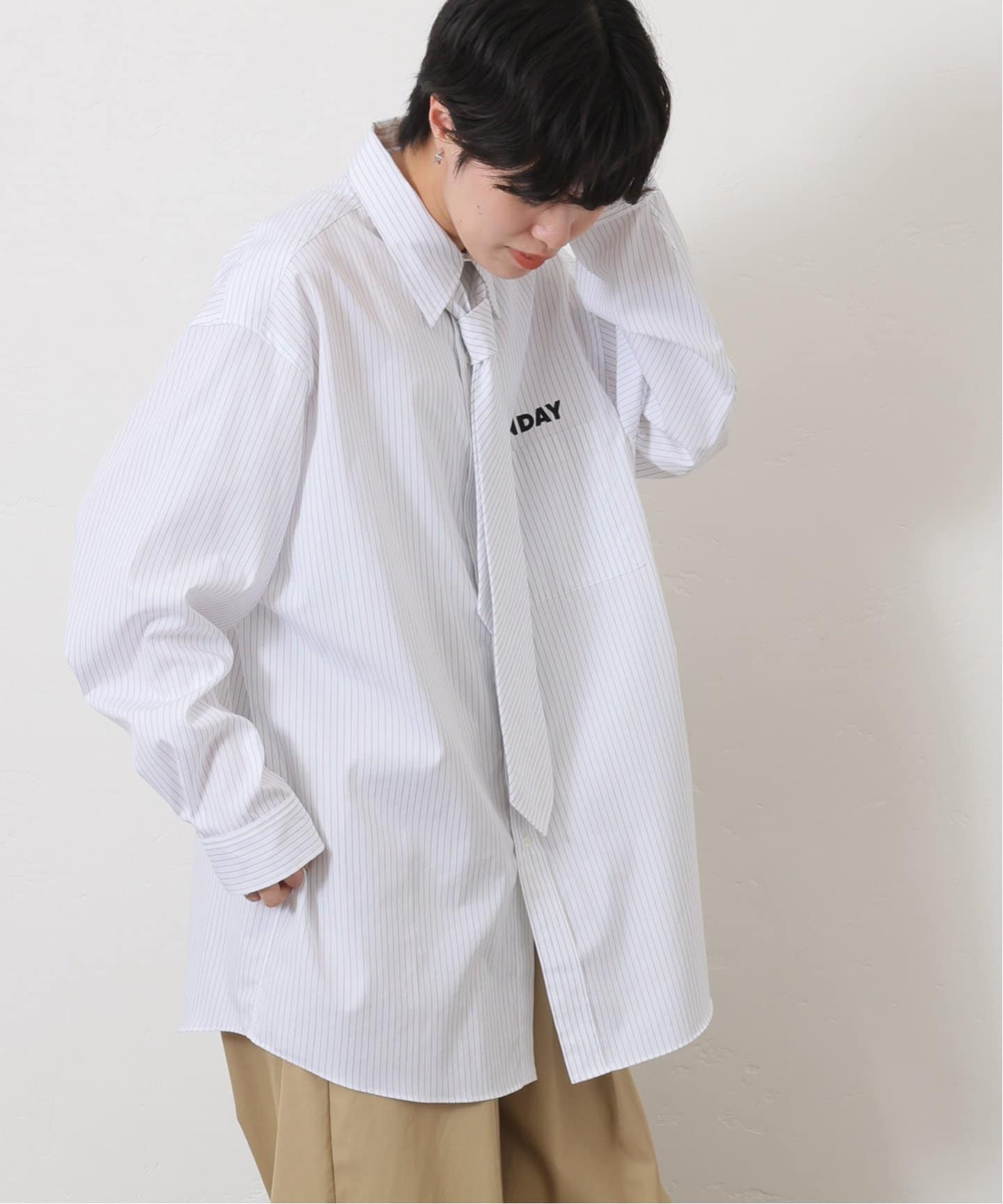 SUNDAY シャツ プラスネクタイ（シャツ／ブラウス）｜journal standard