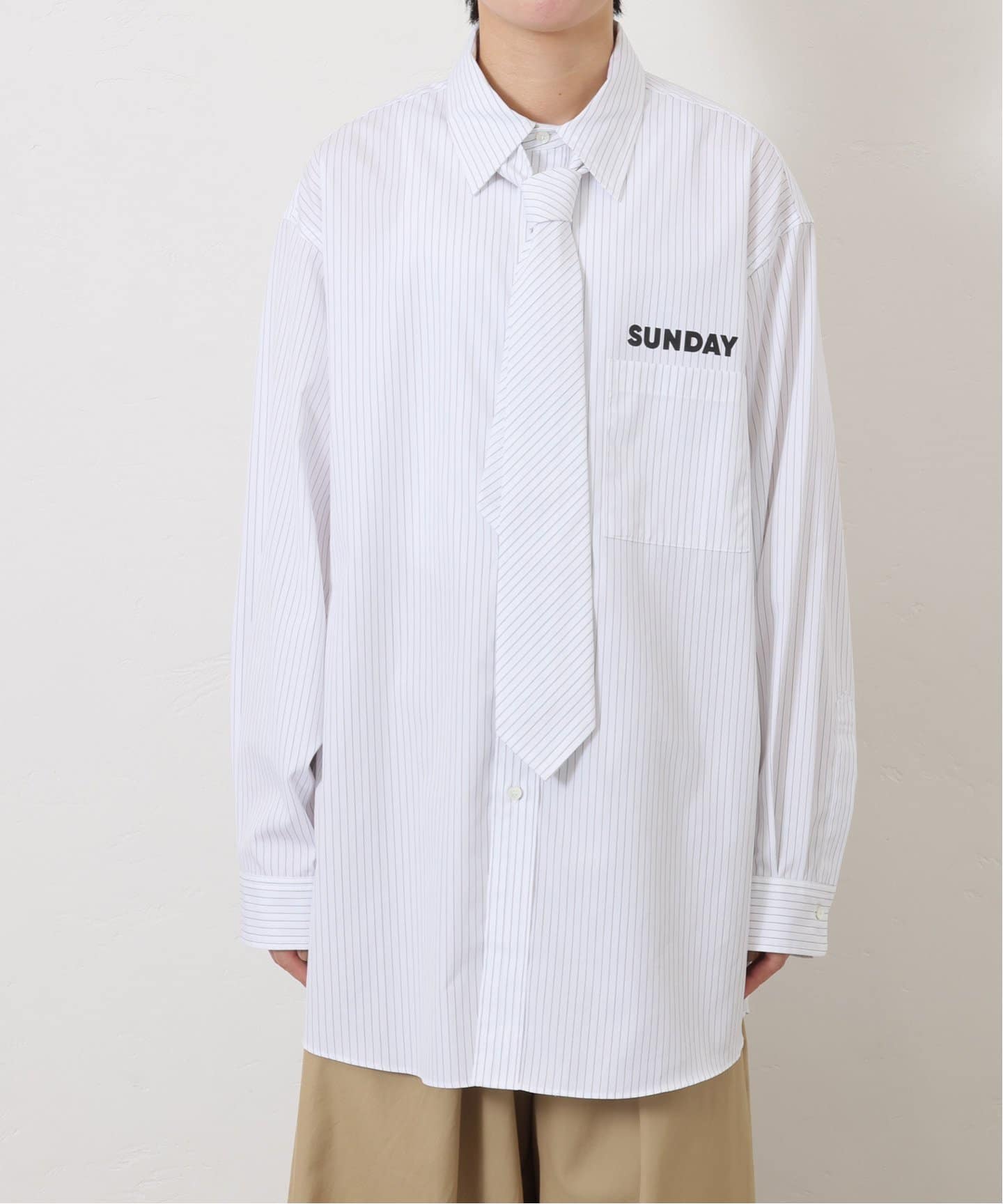 SUNDAY シャツ プラスネクタイ（シャツ／ブラウス）｜journal standard