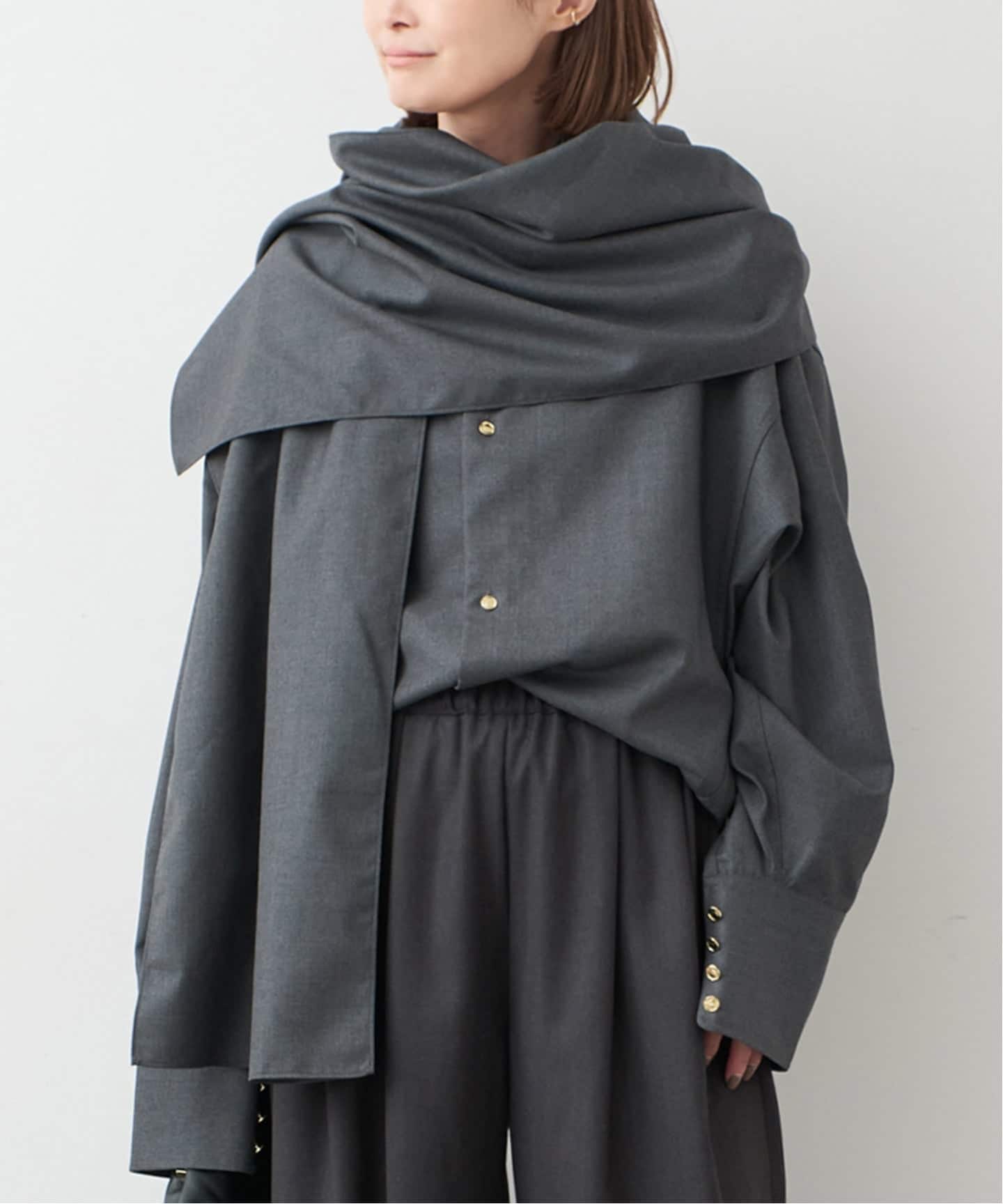 DARKPARK/ダークパーク】GEORGIA SHOWL SHIRT（シャツ／ブラウス