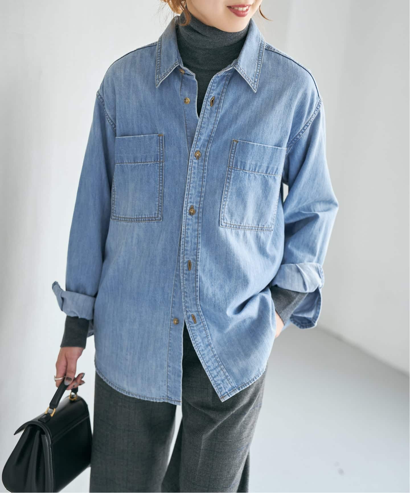 追加2》ライトオンスデニムシャツ（シャツ／ブラウス）｜Spick and