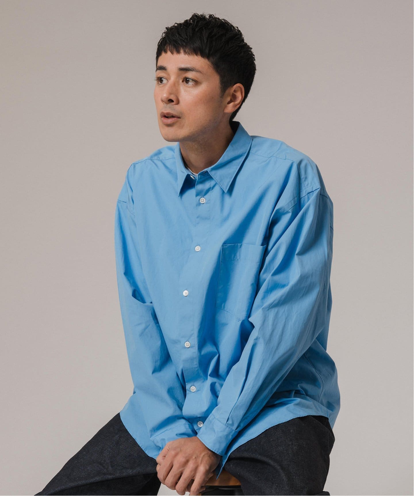 THOMAS MASON(トーマスメイソン) オーバーサイズ レギュラーカラー