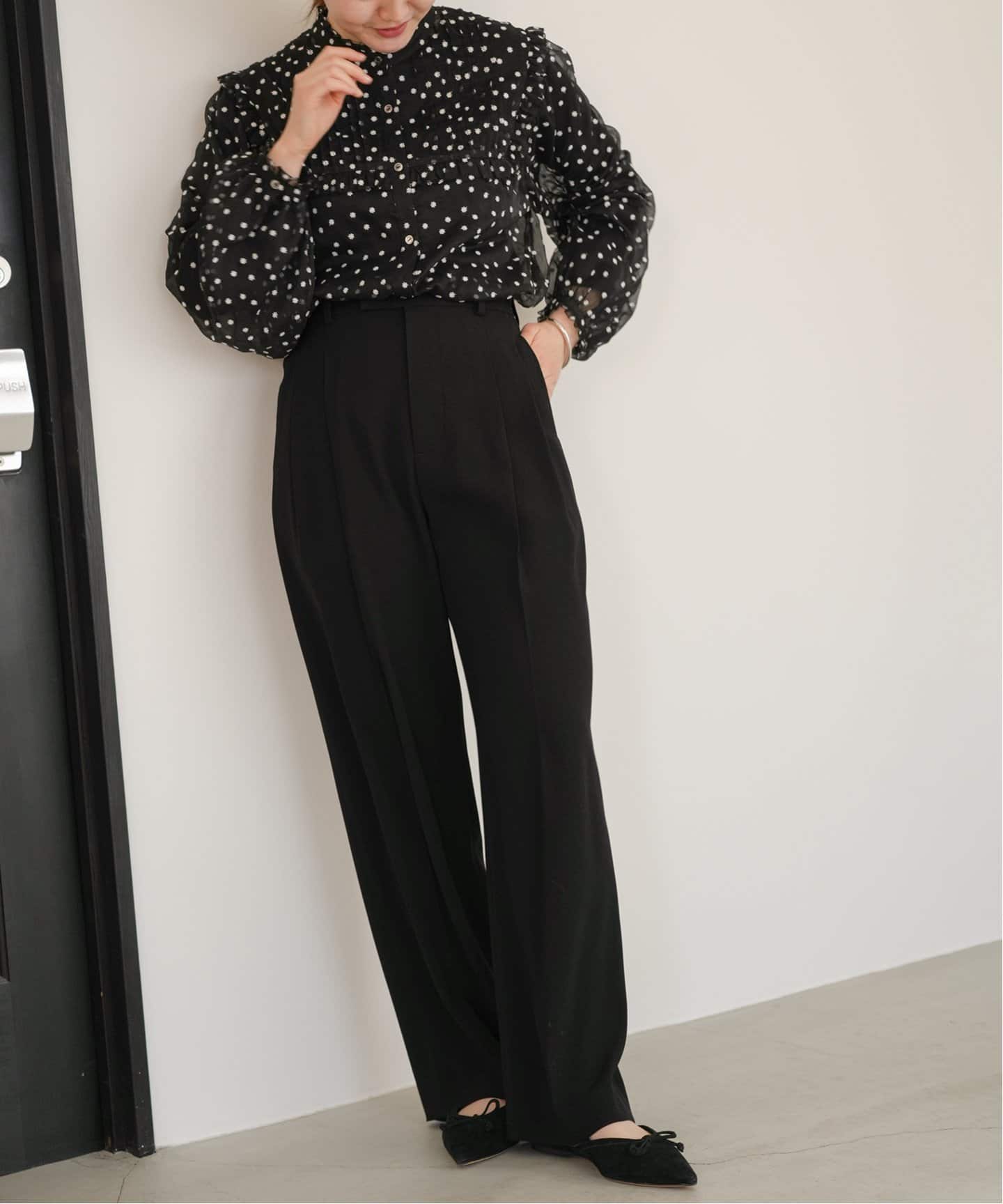 楊柳フリルピンタックブラウス（シャツ／ブラウス）｜IENA（イエナ）の