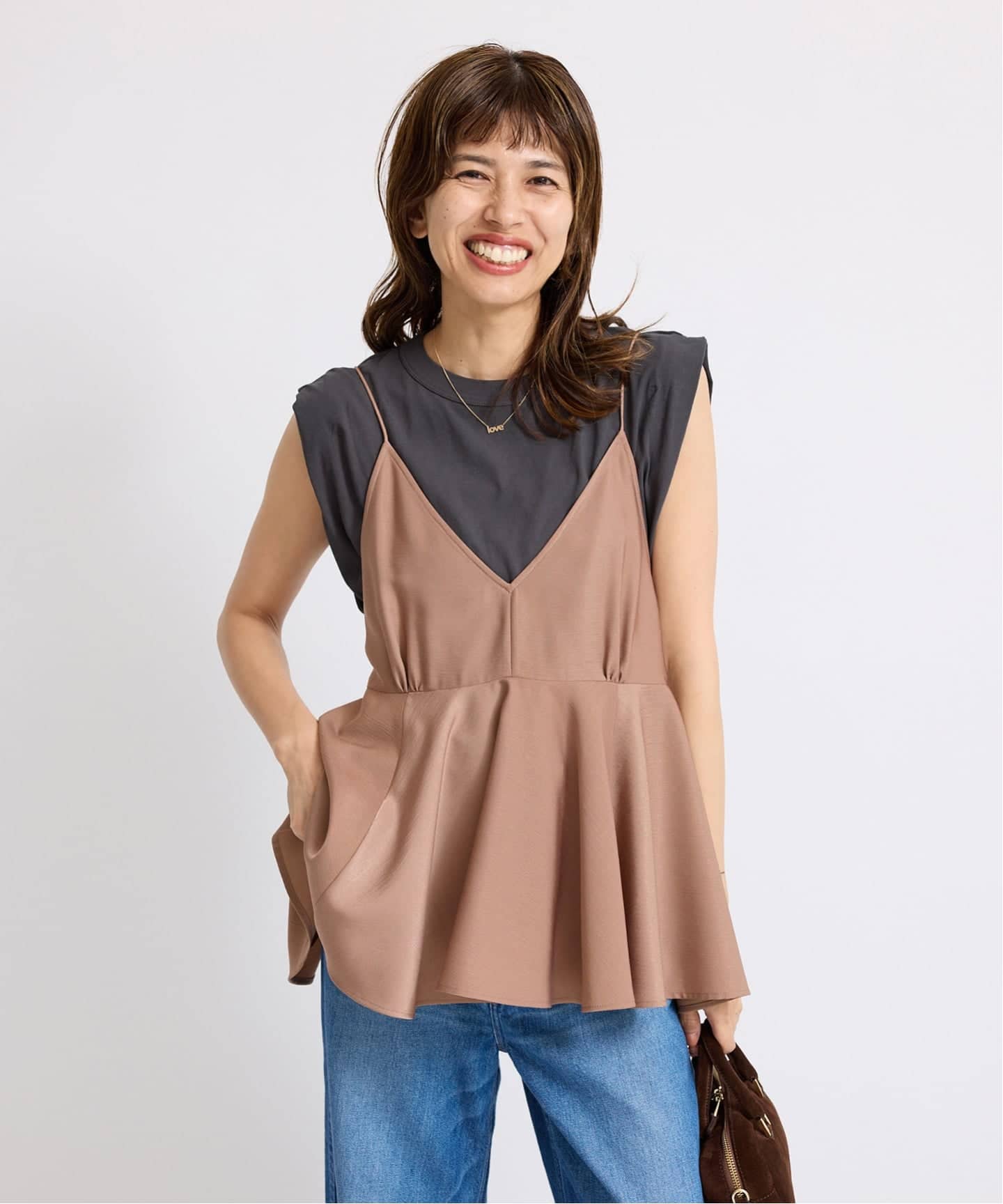 サテンフレアキャミ（キャミソール）｜IENA（イエナ）の通販