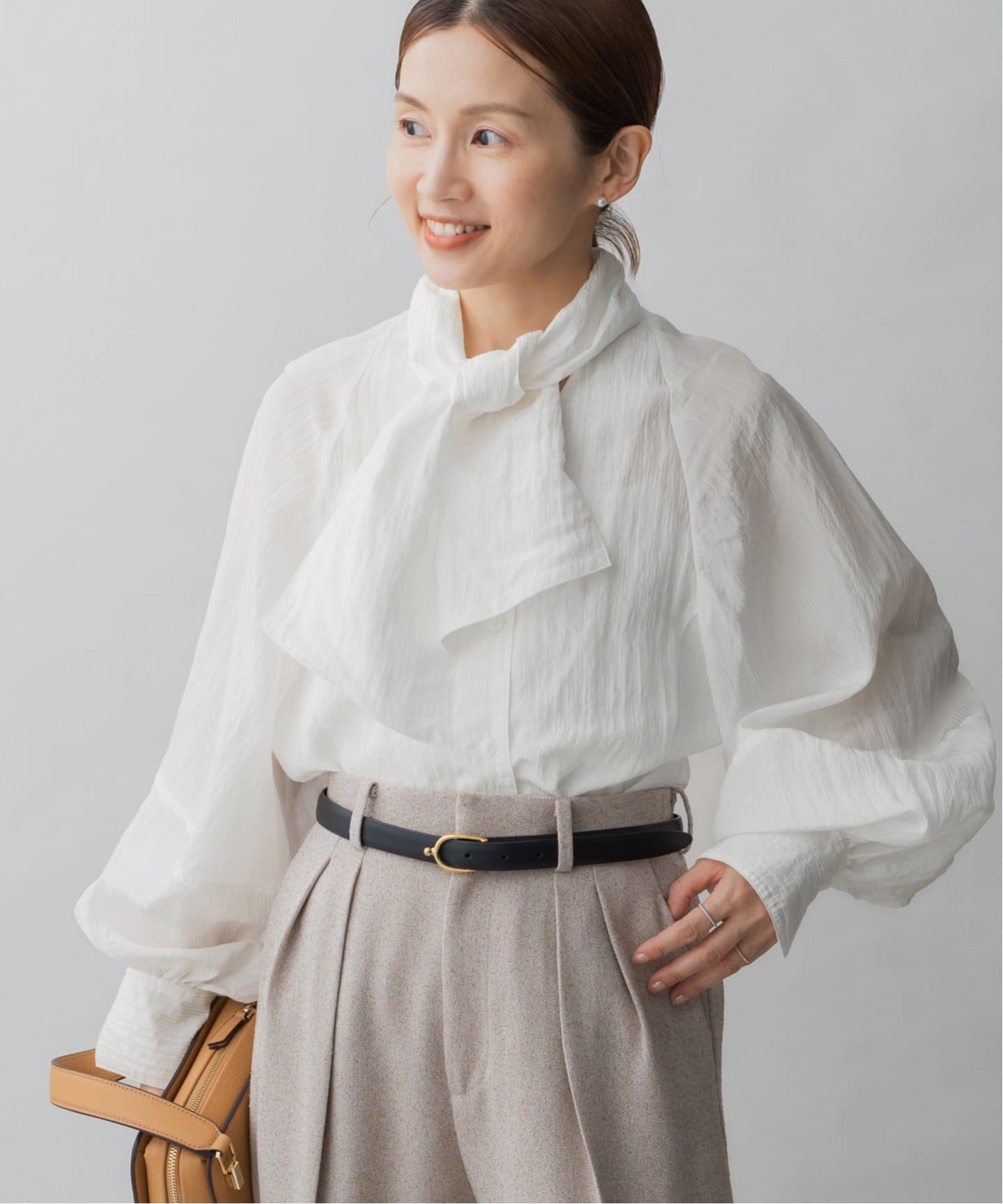 ＆NAVY 2way ボウタイ ブラウス（シャツ／ブラウス）｜IENA（イエナ