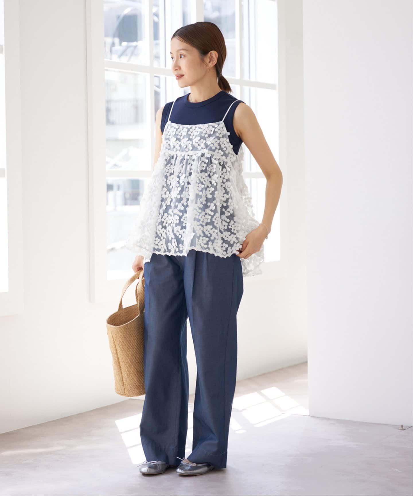 フラワーエンブロイダリー キャミソール（キャミソール）｜IENA