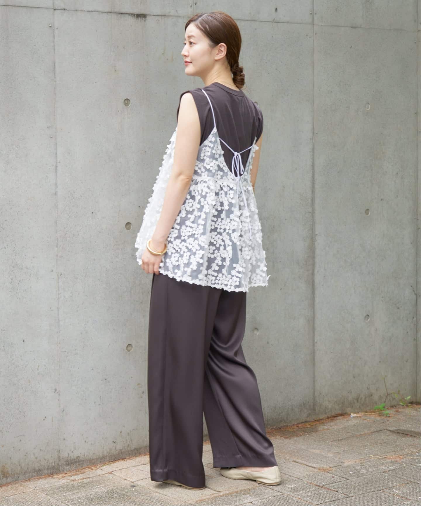 WEB限定/追加2》フラワーエンブロイダリー キャミソール（キャミソール