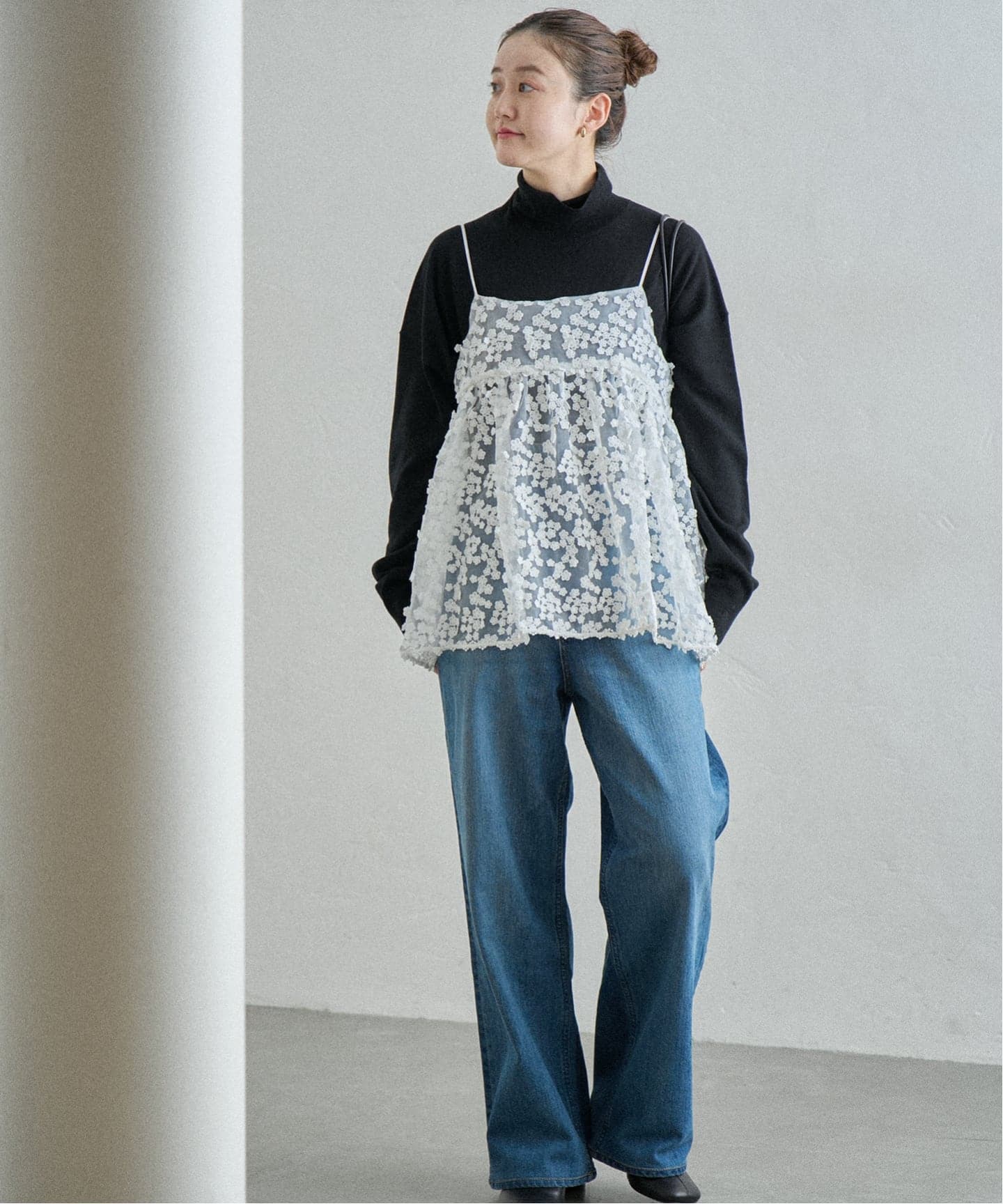 WEB限定/追加2》フラワーエンブロイダリー キャミソール（キャミソール