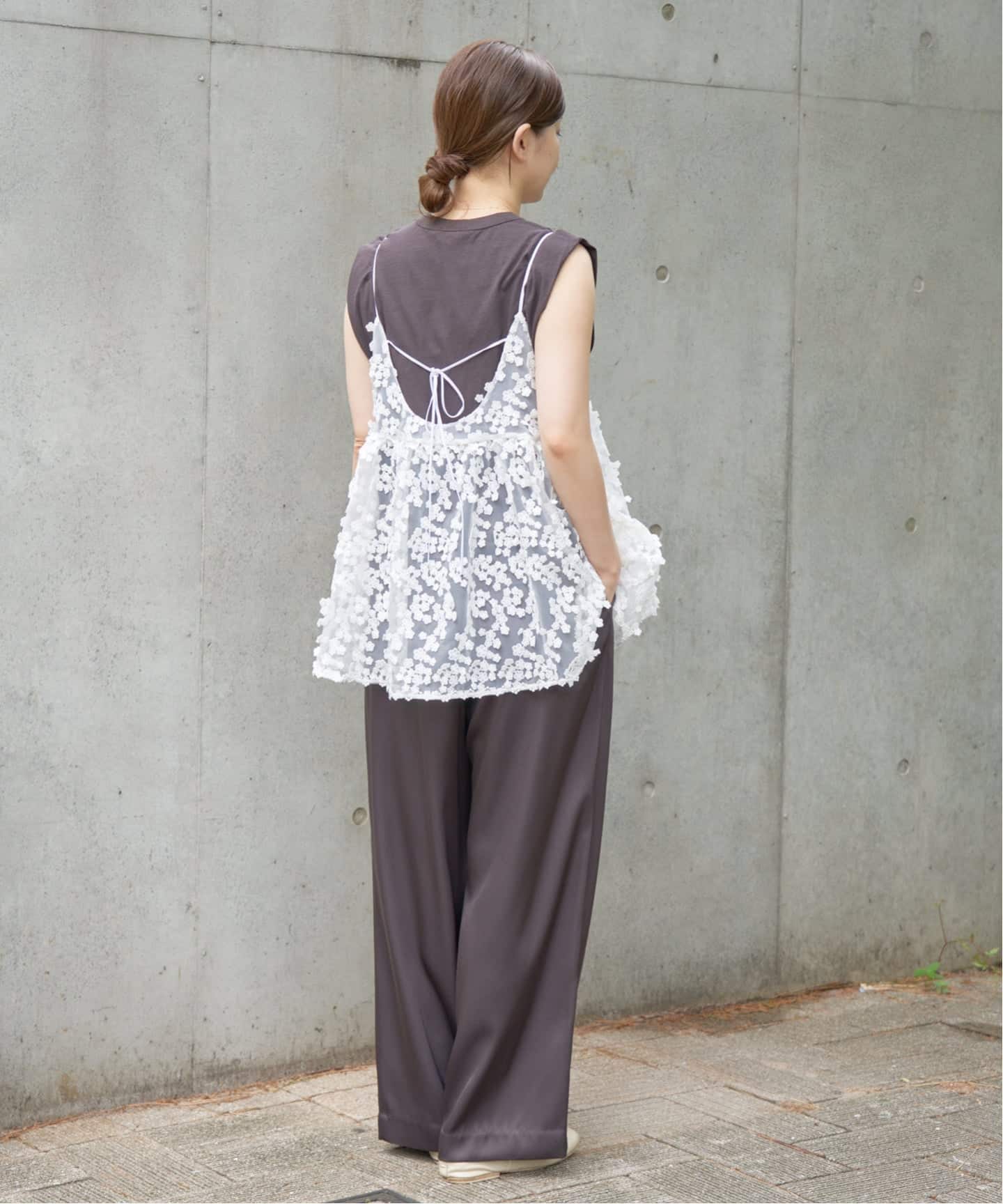 WEB限定/追加2》フラワーエンブロイダリー キャミソール（キャミソール