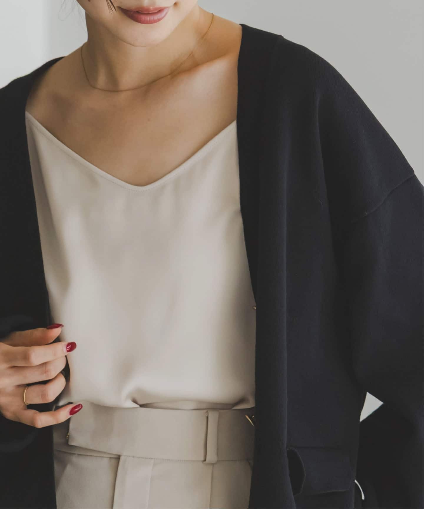 追加》メルティサテン2WAYキャミ（キャミソール）｜NOBLE（ノーブル