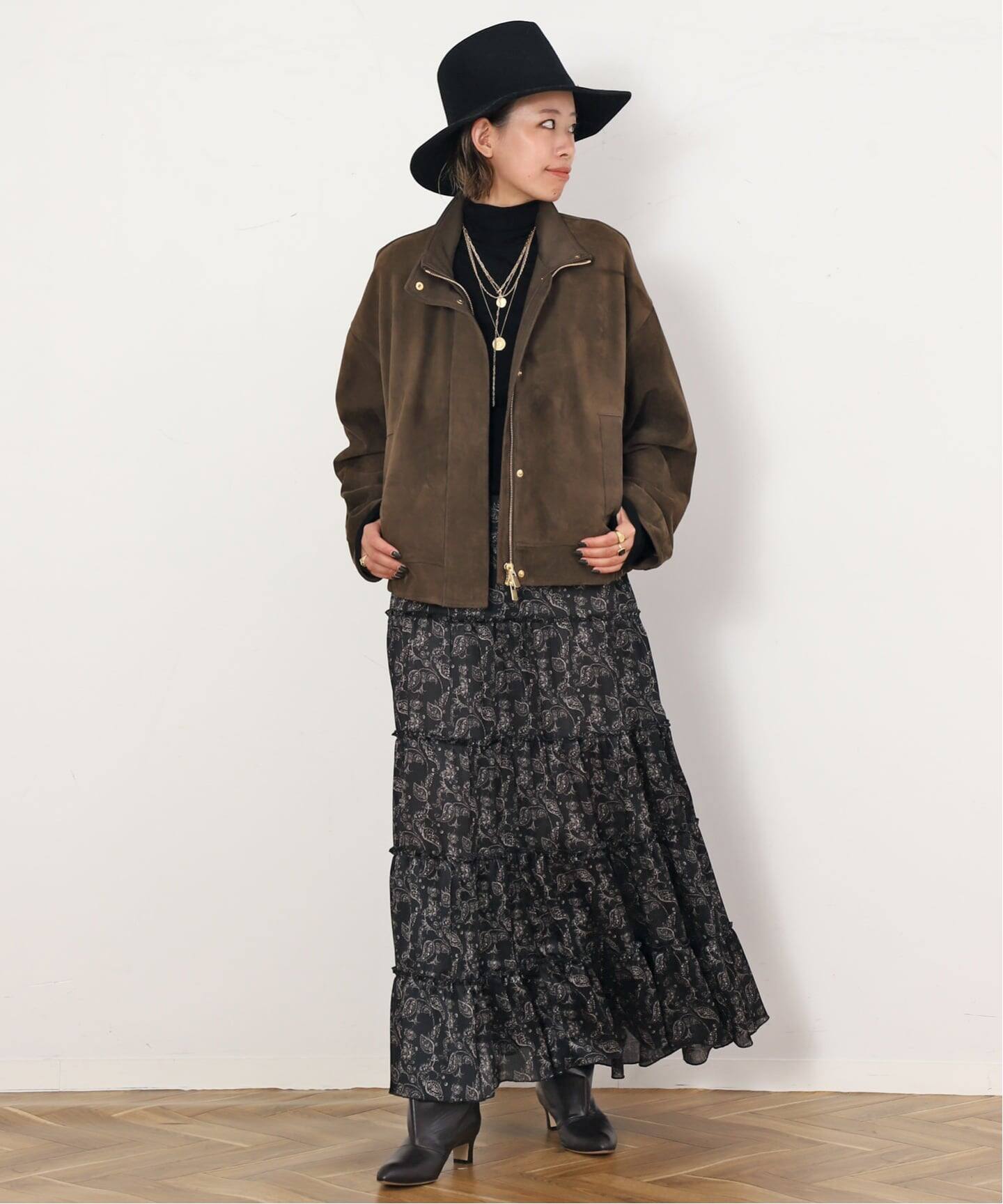 COUTURE D'ADAM/クチュールドアダム】Tiered Skirt Dress Paisl