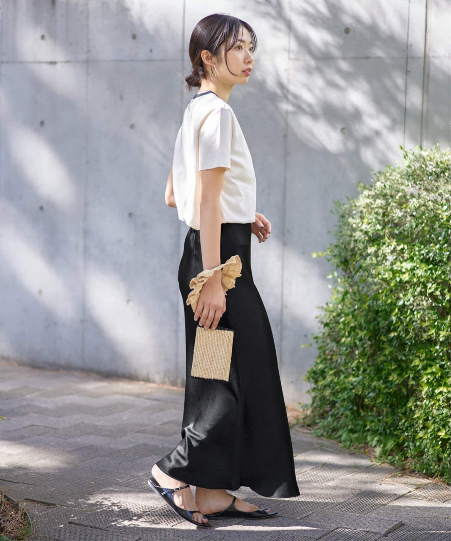 追加11》ダブルサテンスカート（ロング・マキシ丈スカート）｜IENA