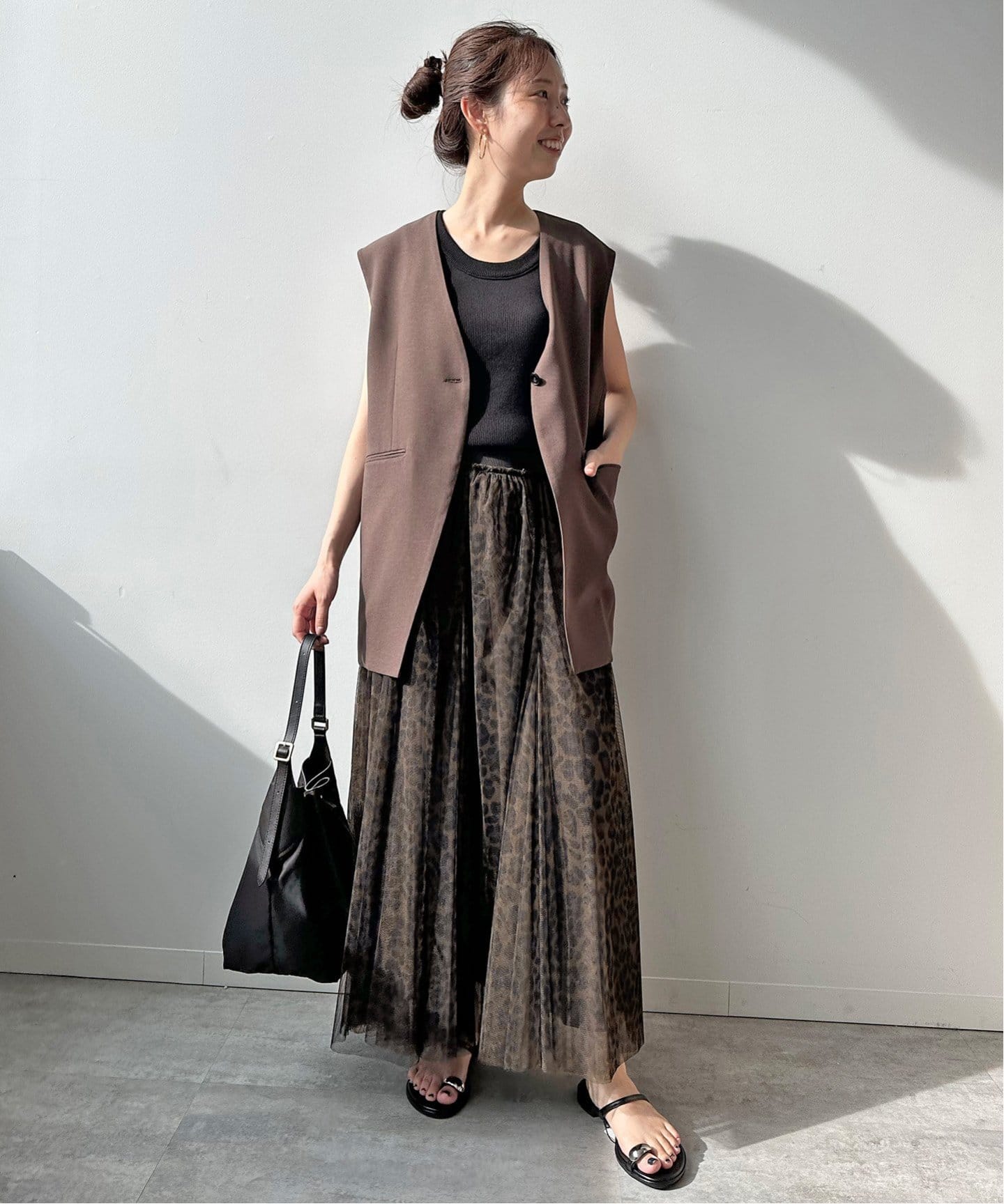 レオパードプリントチュールスカート（その他スカート）｜Spick and