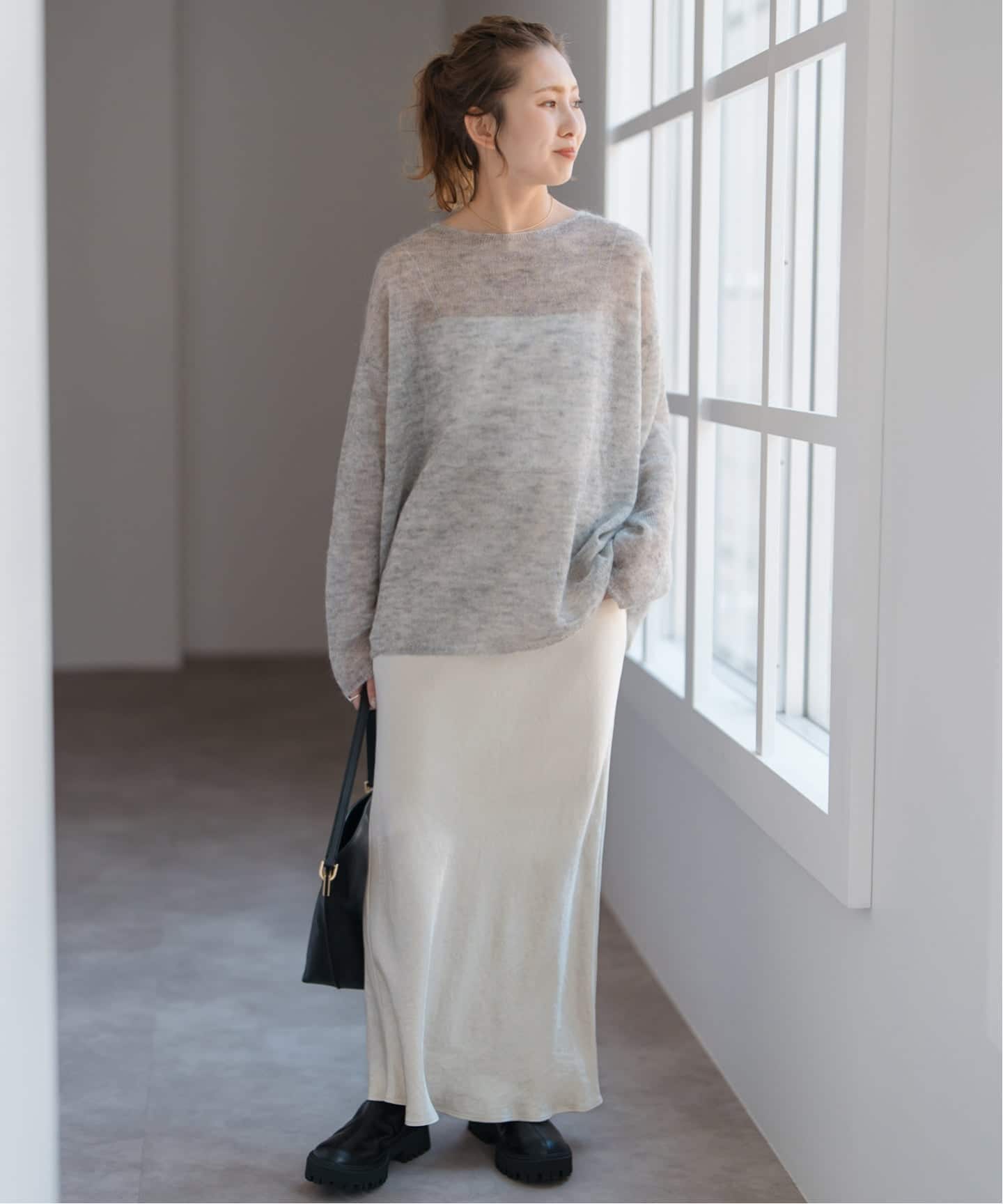 追加》サテンフレアスカート（ロング・マキシ丈スカート）｜Spick and