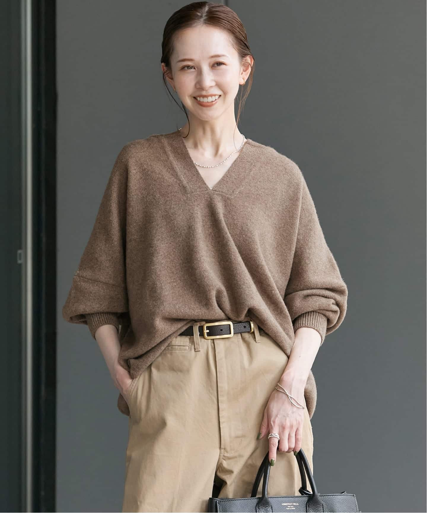 WEB限定追加3》MUSIC カフタンプルオーバー（ニット／セーター