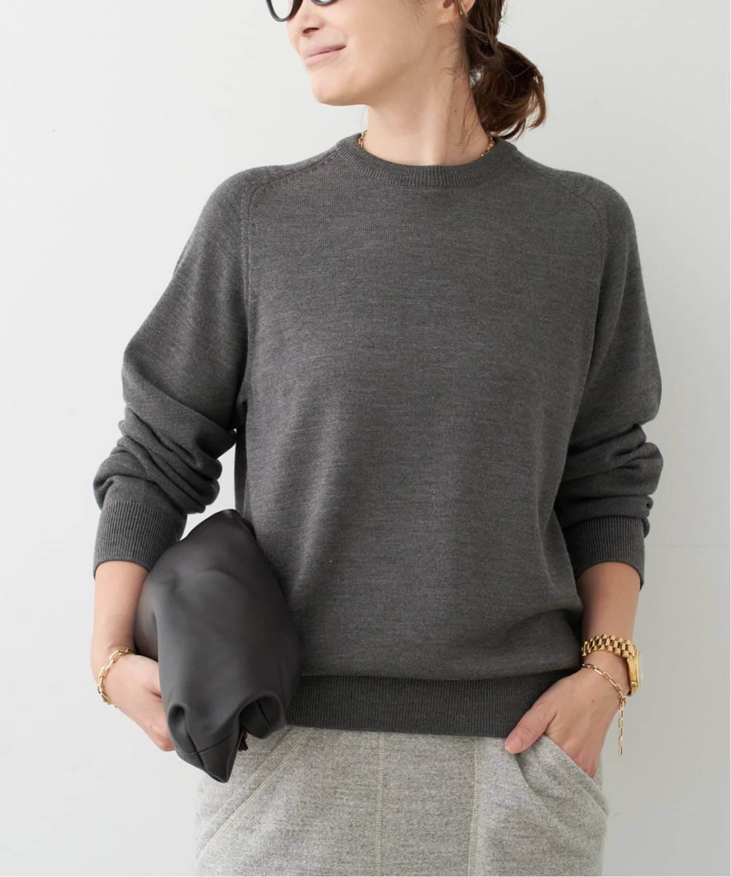 WISH クルーネック プルオーバー（ニット／セーター）｜Deuxieme