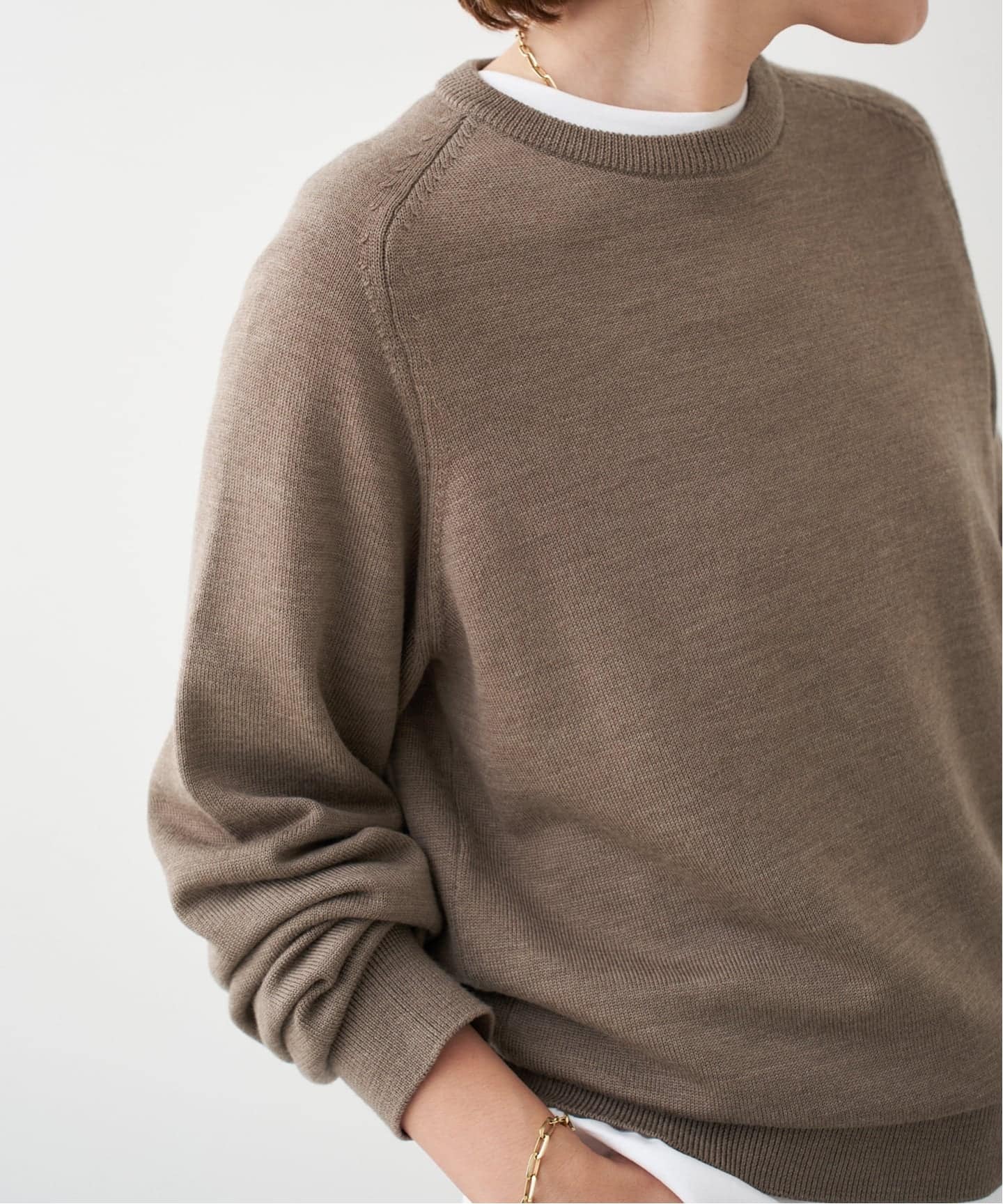 WISH クルーネック プルオーバー（ニット／セーター）｜Deuxieme