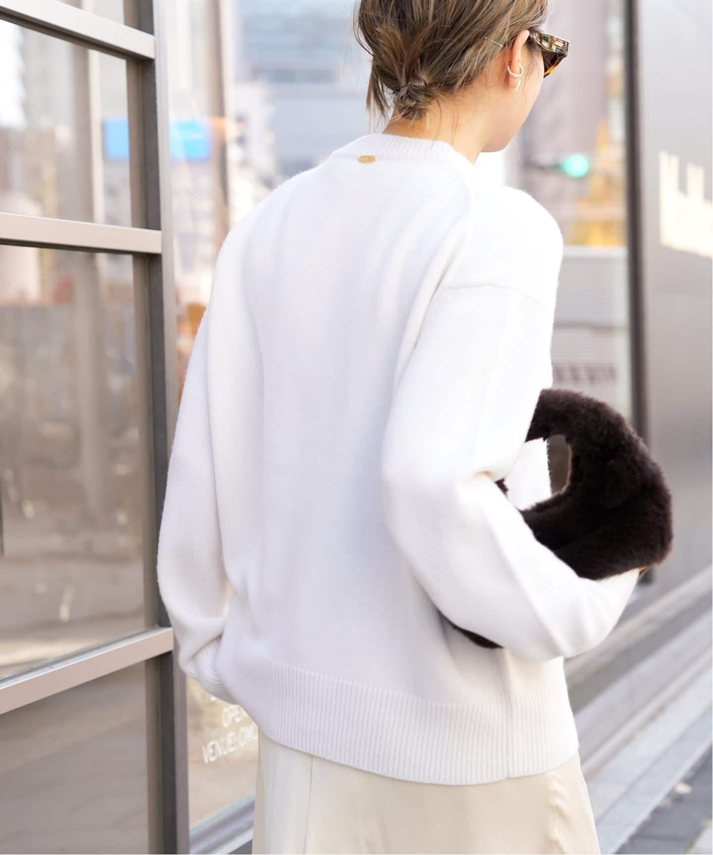 CASHY OVER クルーネックプルオーバー（ニット／セーター）｜Deuxieme