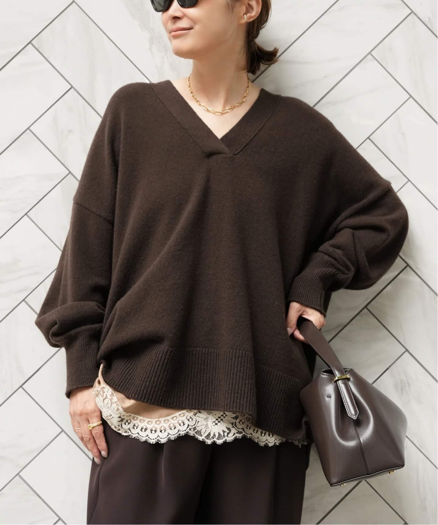 OLBIA Vネック プルオーバー（ニット／セーター）｜Deuxieme Classe