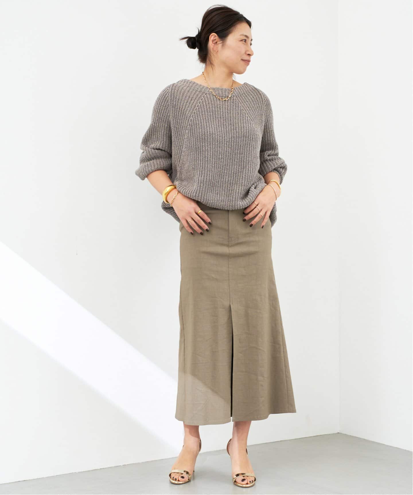 追加 Lily Linen アゼ プルオーバー（ニット／セーター）｜Deuxieme
