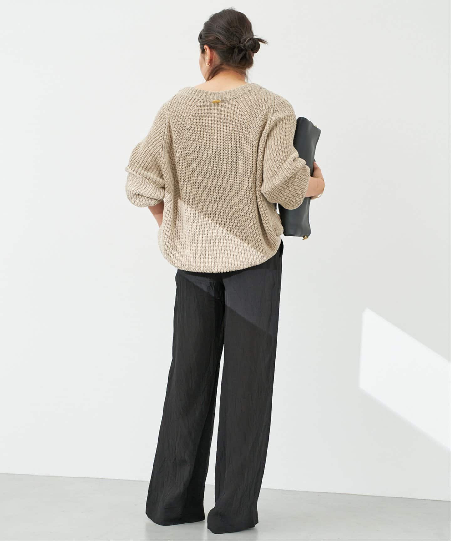 追加 Lily Linen アゼ プルオーバー（ニット／セーター）｜Deuxieme