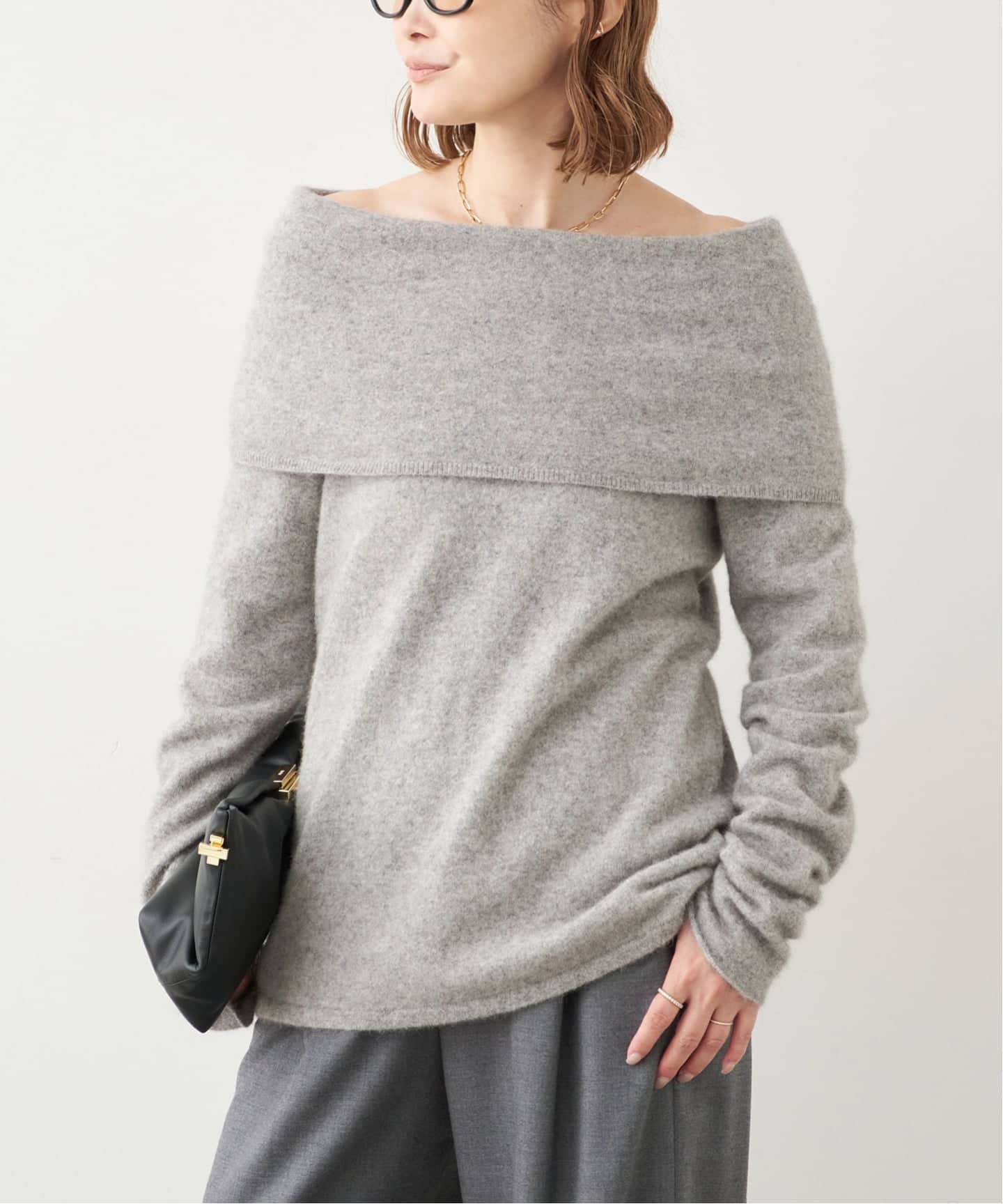Fluffy Off Shoulder ニット（ニット／セーター）｜Deuxieme Classe