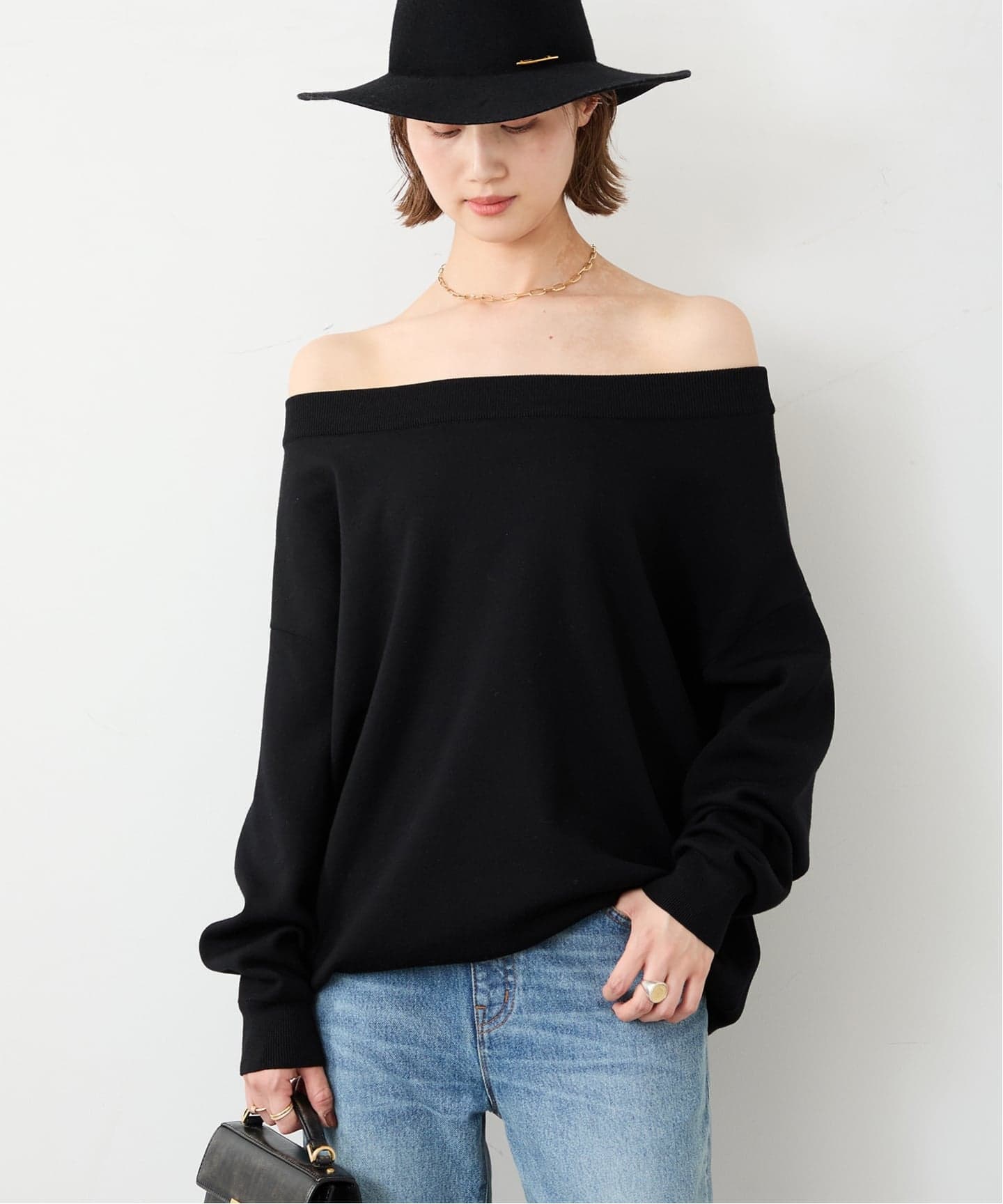 Relax オフショルダーニット（ニット／セーター）｜Deuxieme Classe