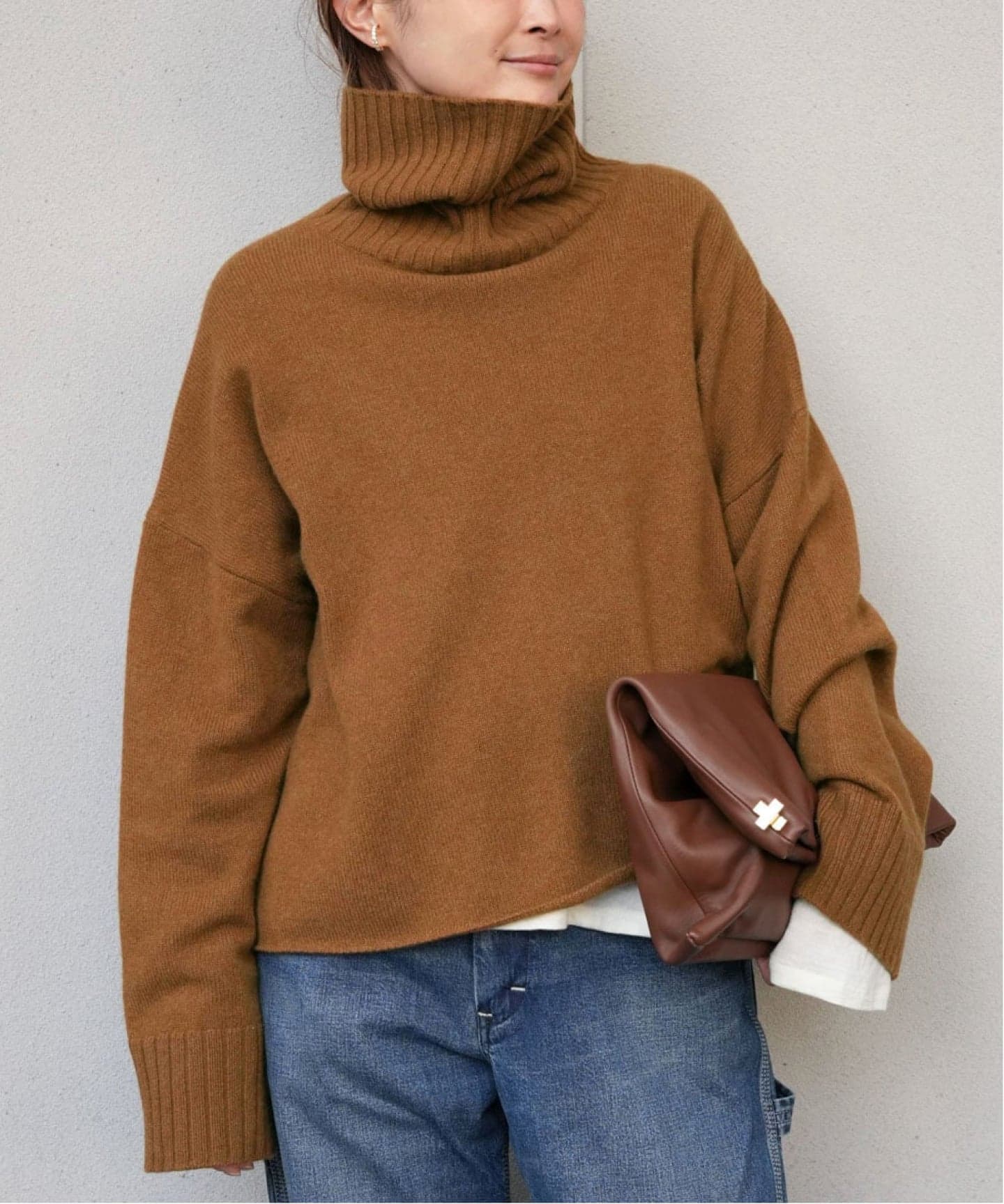 Cropped タートルネック ニット（ニット／セーター）｜Deuxieme Classe