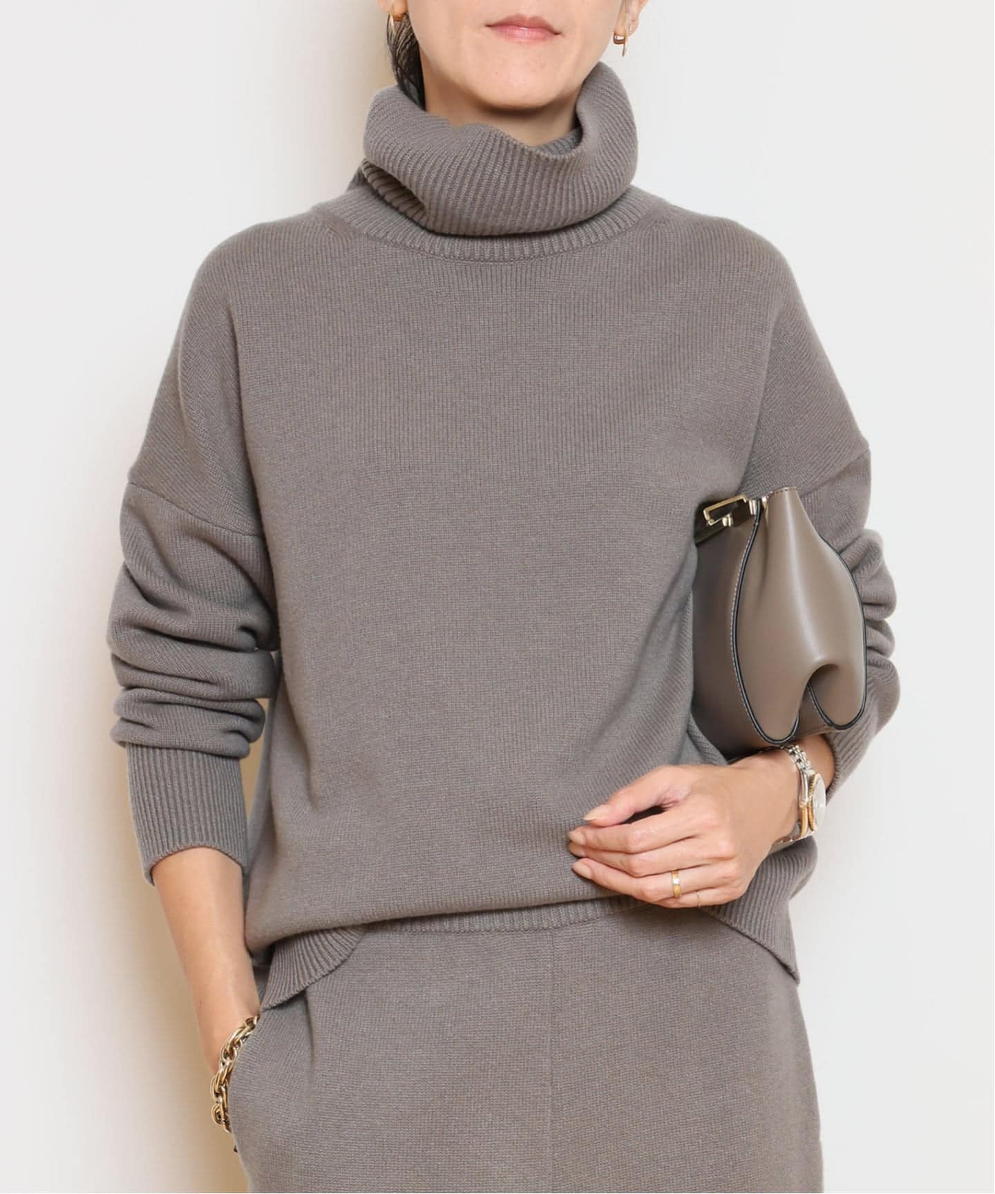 ミドルゲージタートルニット（ニット／セーター）｜MUSE de Deuxieme