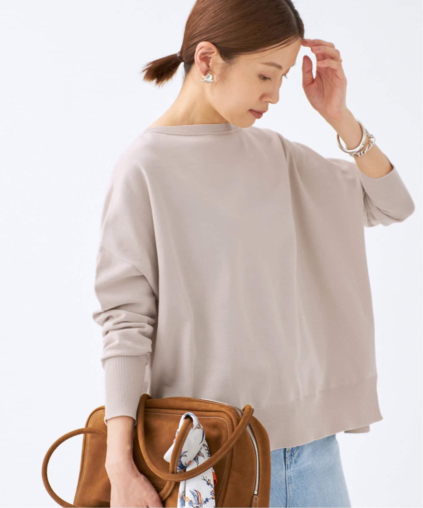 一部店舗限定》コットンストレッチ NEO2 ワイド長袖プルオーバー