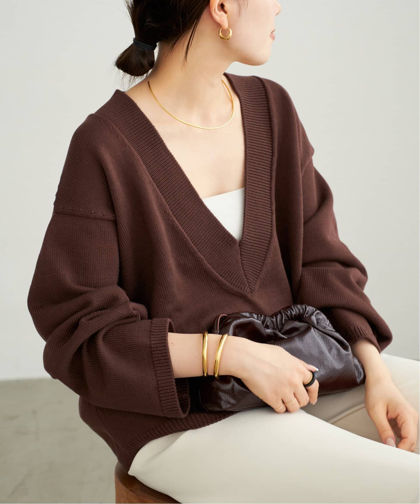 Low V Neck ニット（ニット／セーター）｜Plage（プラージュ）の通販