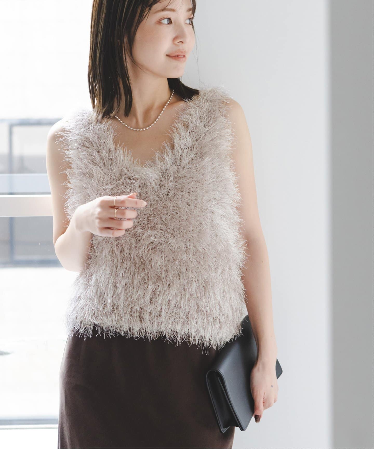 フェザーニットビスチェ（ニット／セーター）｜NOBLE（ノーブル）の