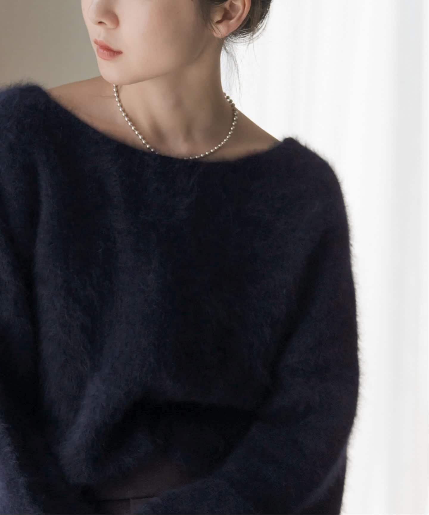 追加》ファーニット2WAYパフスリーブニット（ニット／セーター