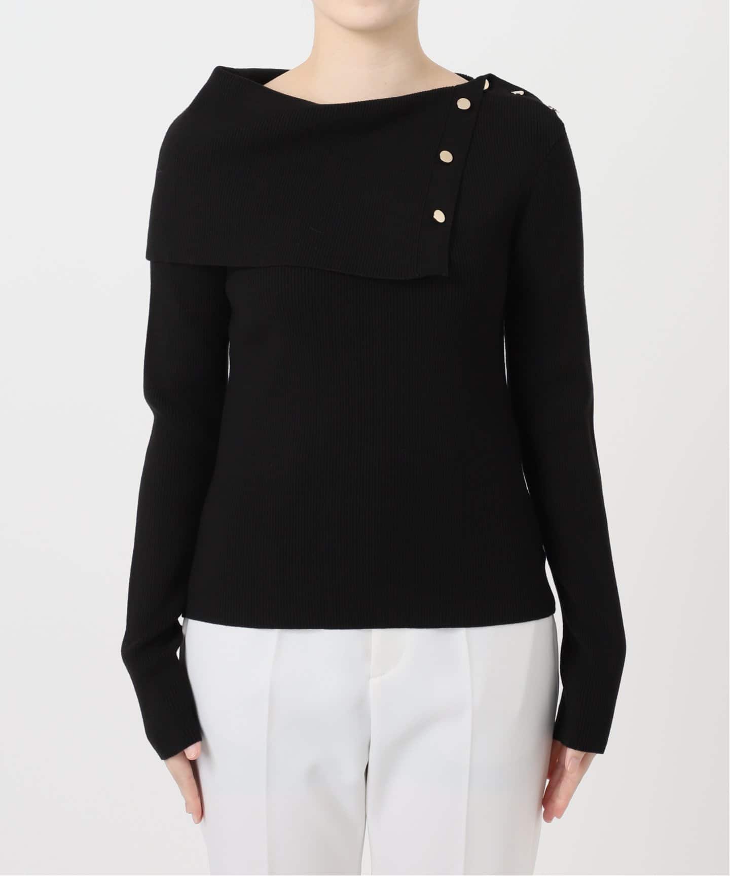 ショルダーボタンタイトリブニット（ニット／セーター）｜NOBLE