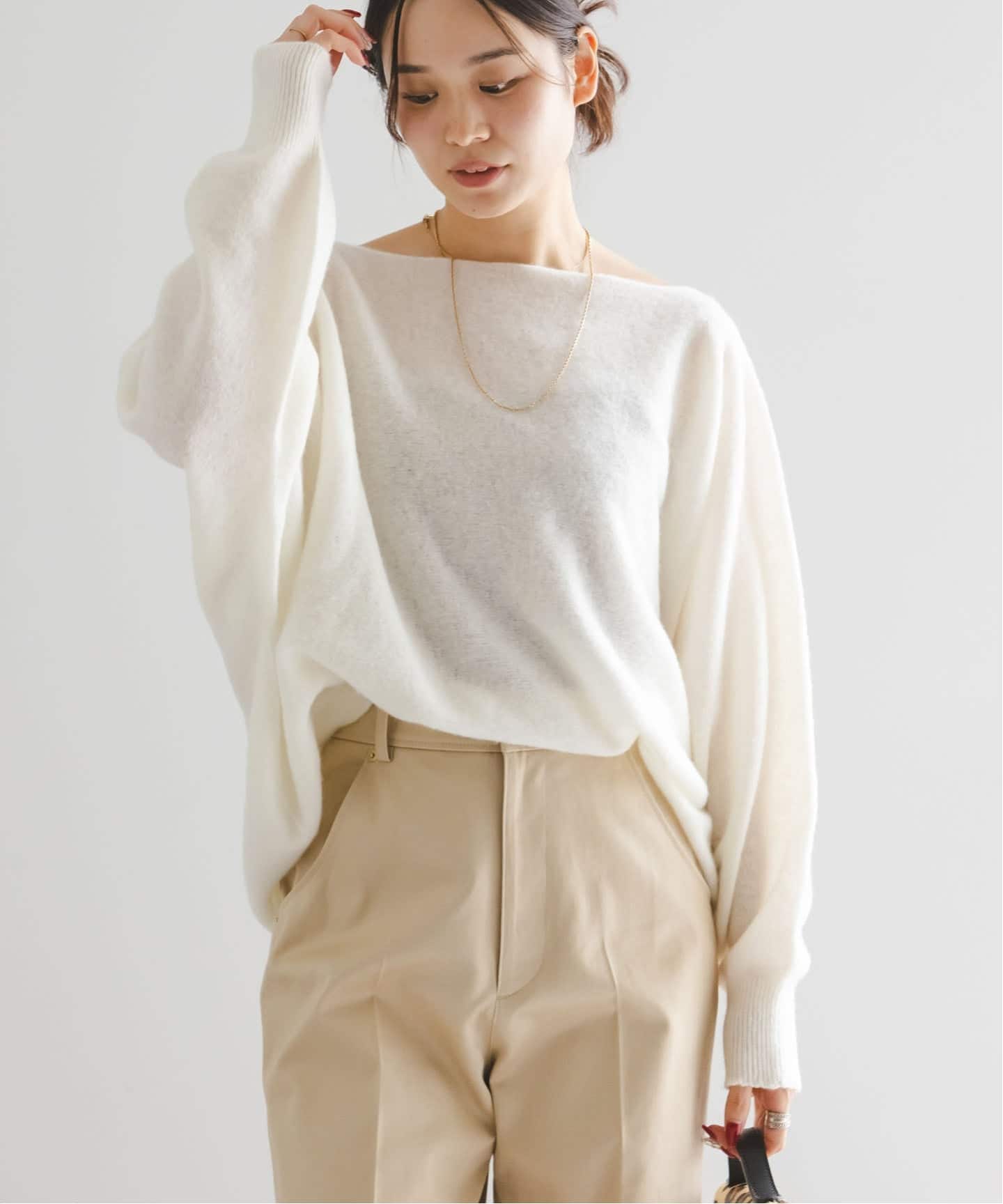 WEB・一部店舗限定追加2》ファインウールドルマンプルオーバー（ニット