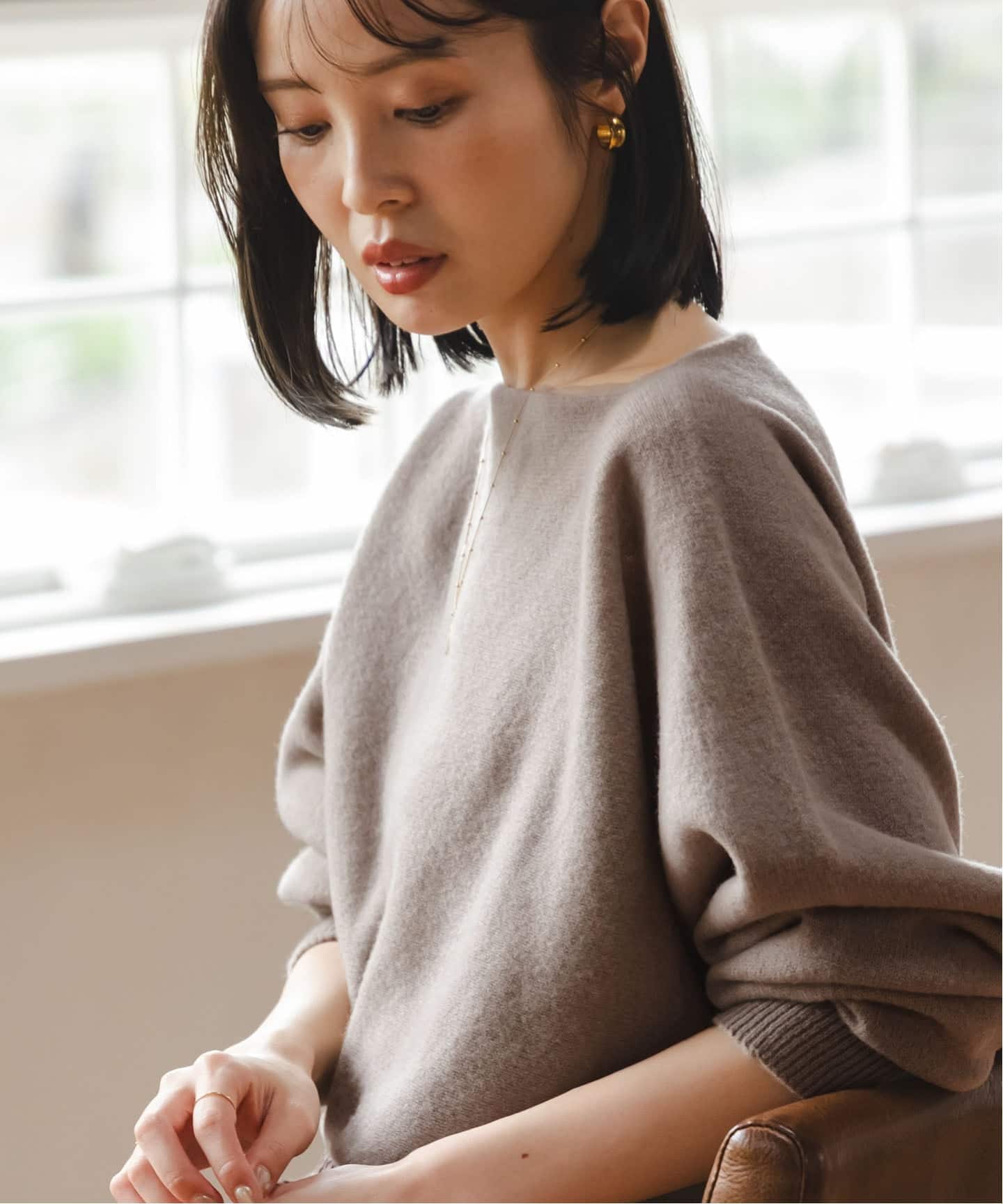 追加3》ファインウールドルマンプルオーバー（ニット／セーター