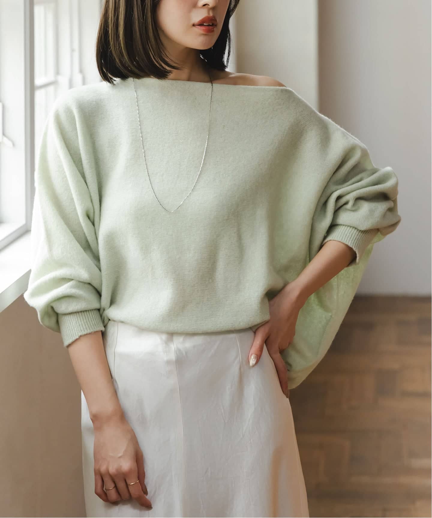 追加3》ファインウールドルマンプルオーバー（ニット／セーター