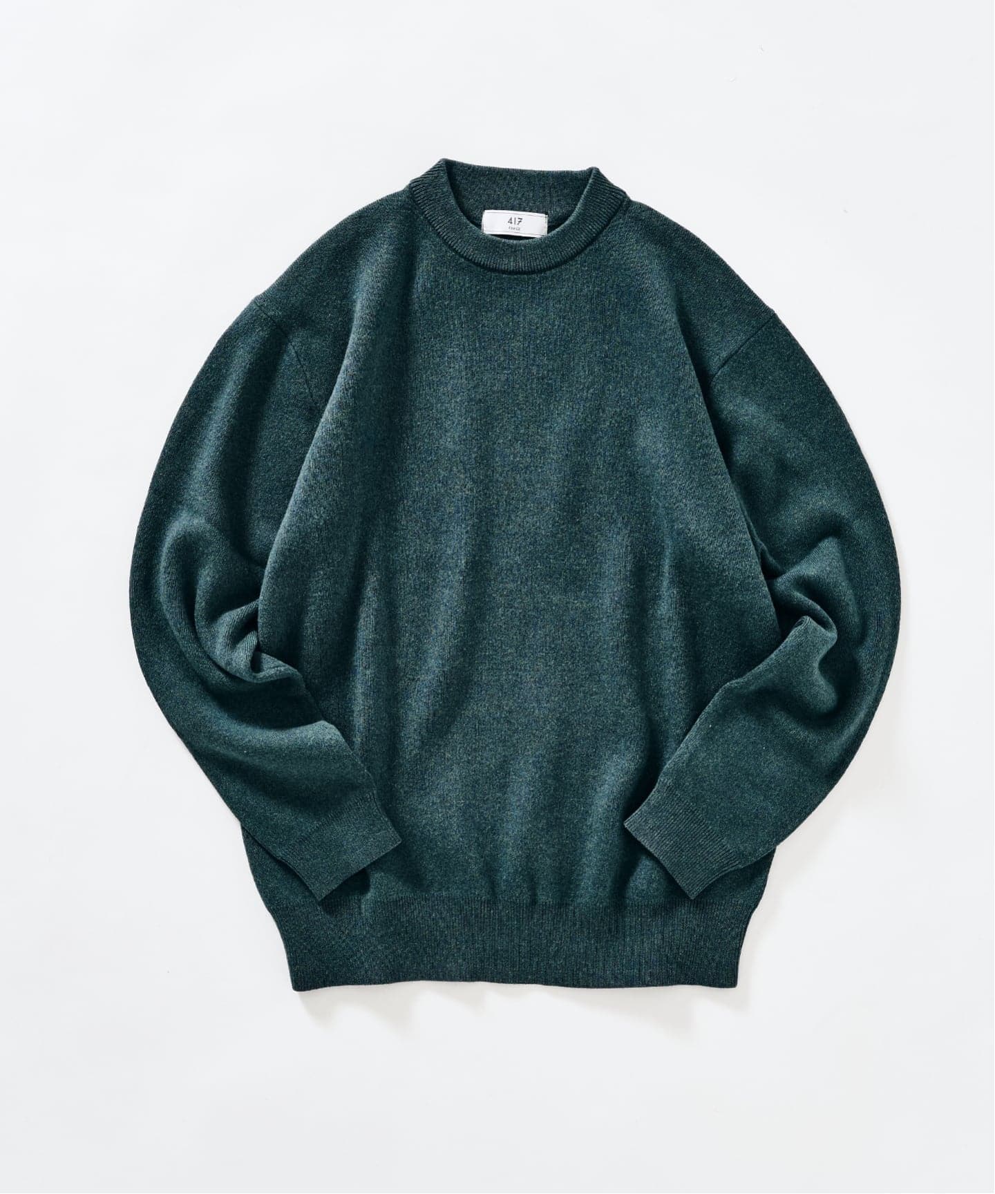 コットンカシミヤ スムース クルーニット（ニット／セーター）｜417