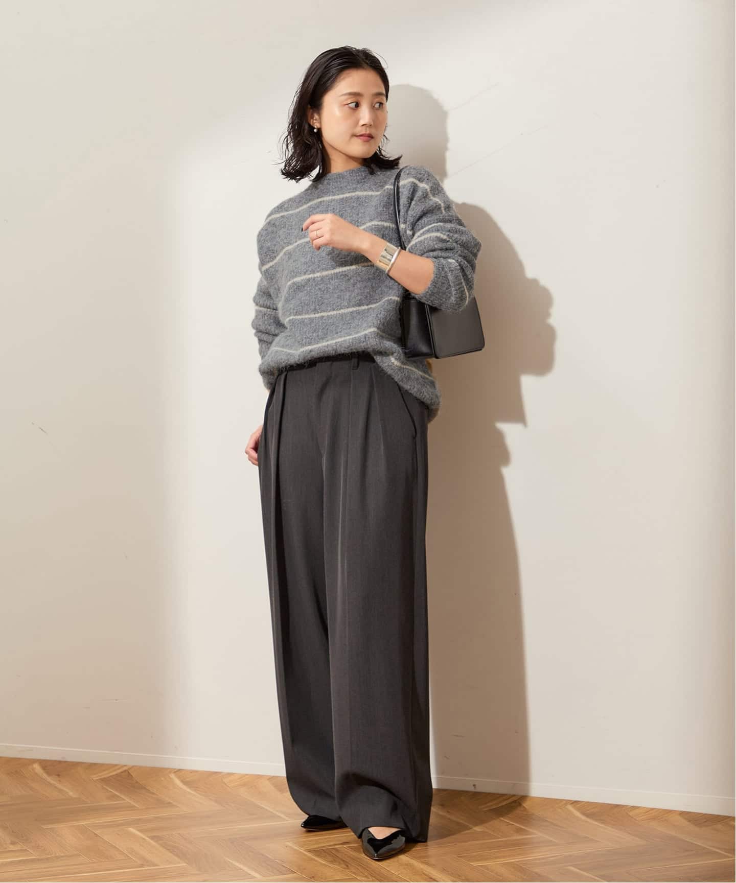 ウールシャギーMIXボーダープルオーバー（ニット／セーター）｜JOURNAL