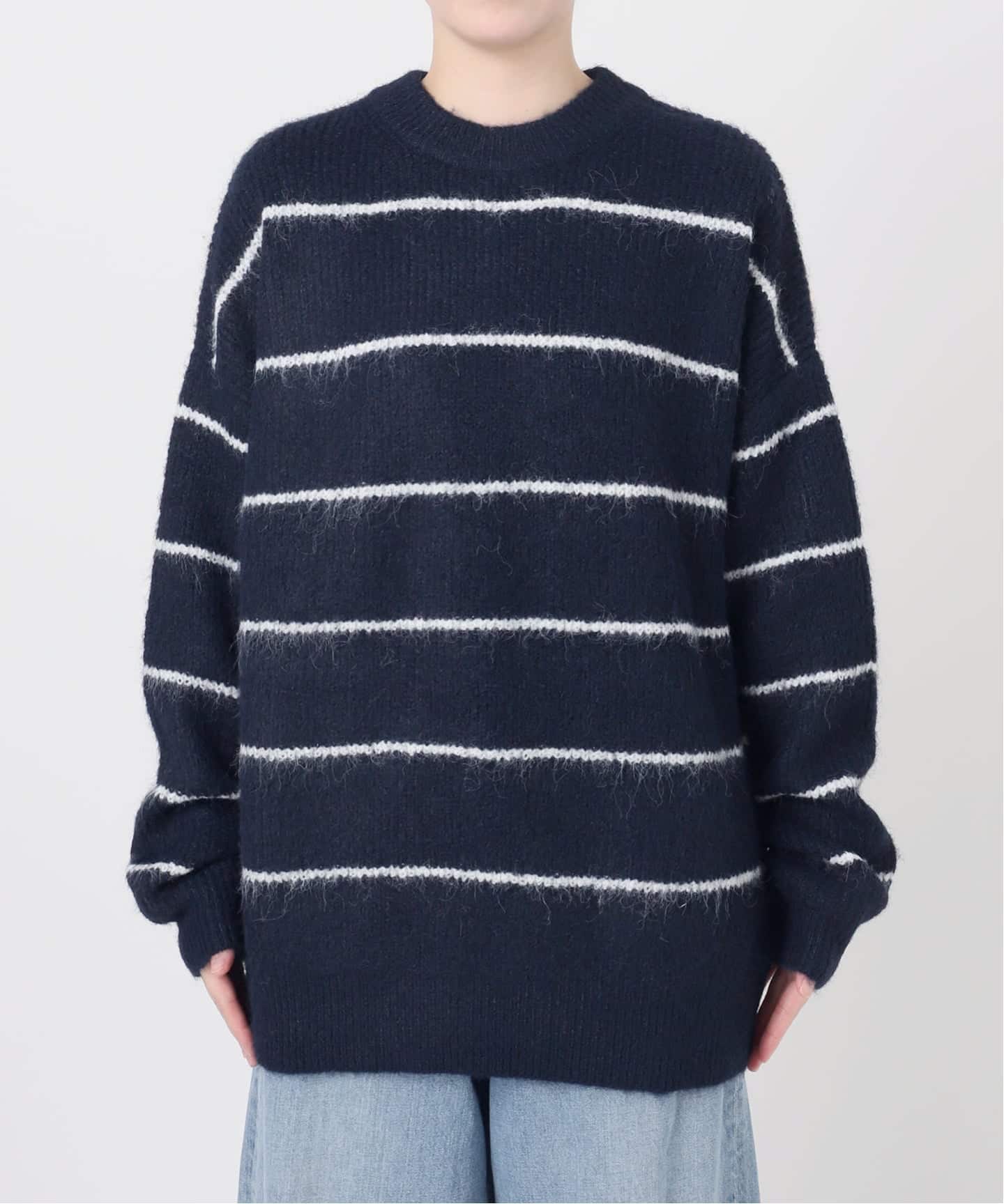 ウールシャギーMIXボーダープルオーバー（ニット／セーター）｜JOURNAL