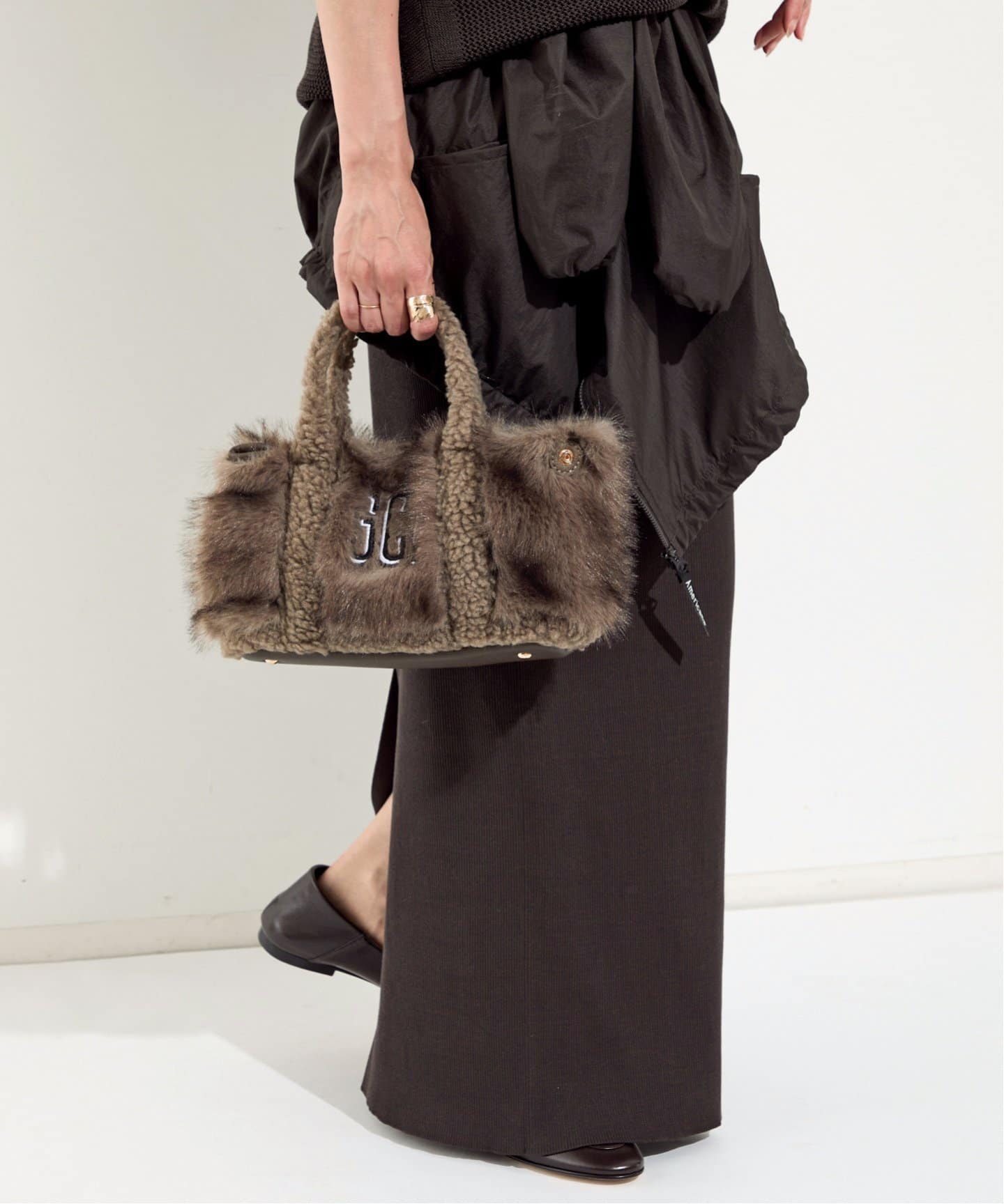 GOOD GRIEF!/グッド グリーフ】 GCA EMB FAUX FUR PINT TOTE（その他