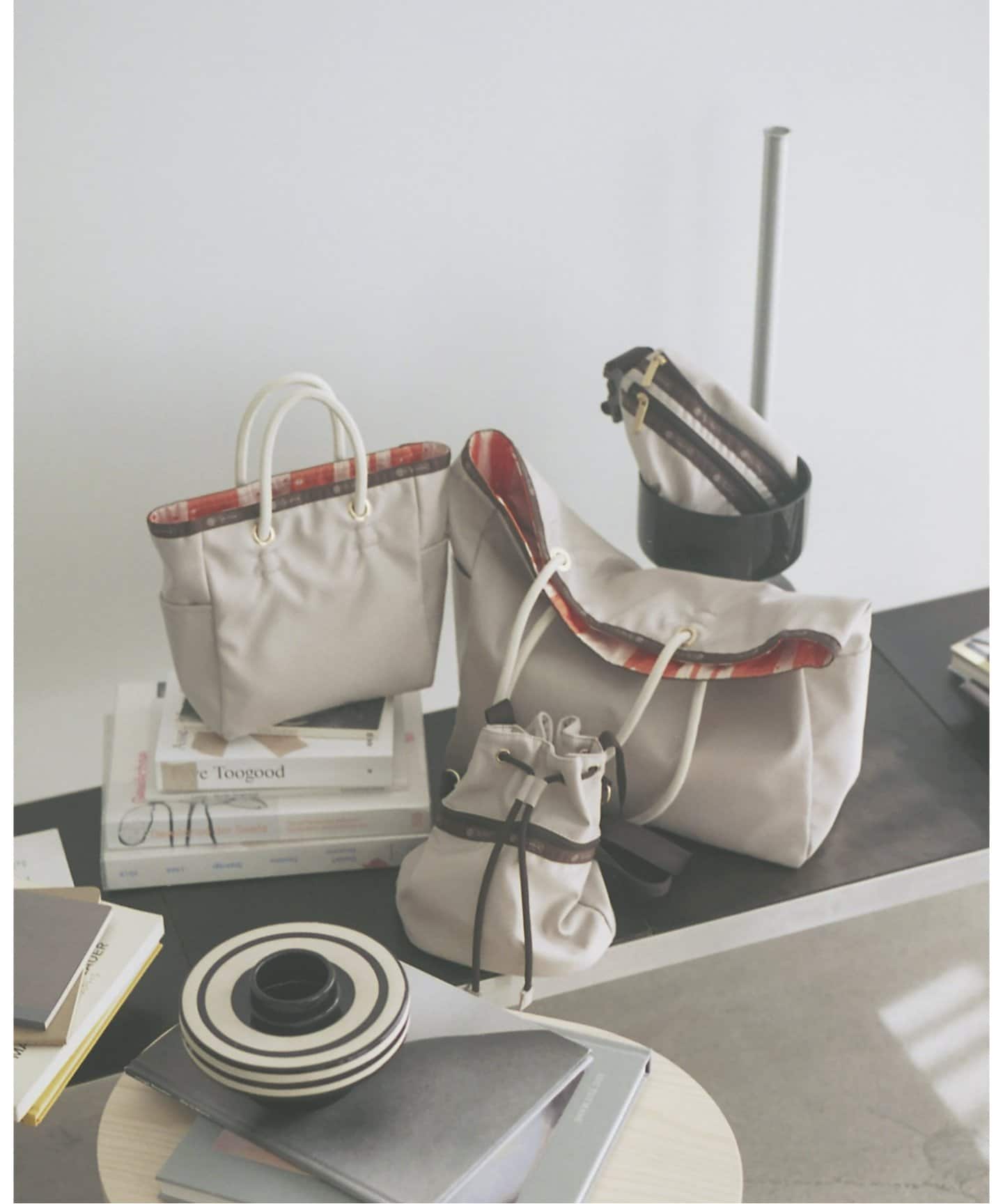 LeSportsac/レスポートサック × IENA ENFANT Drawstring Bucket Bag